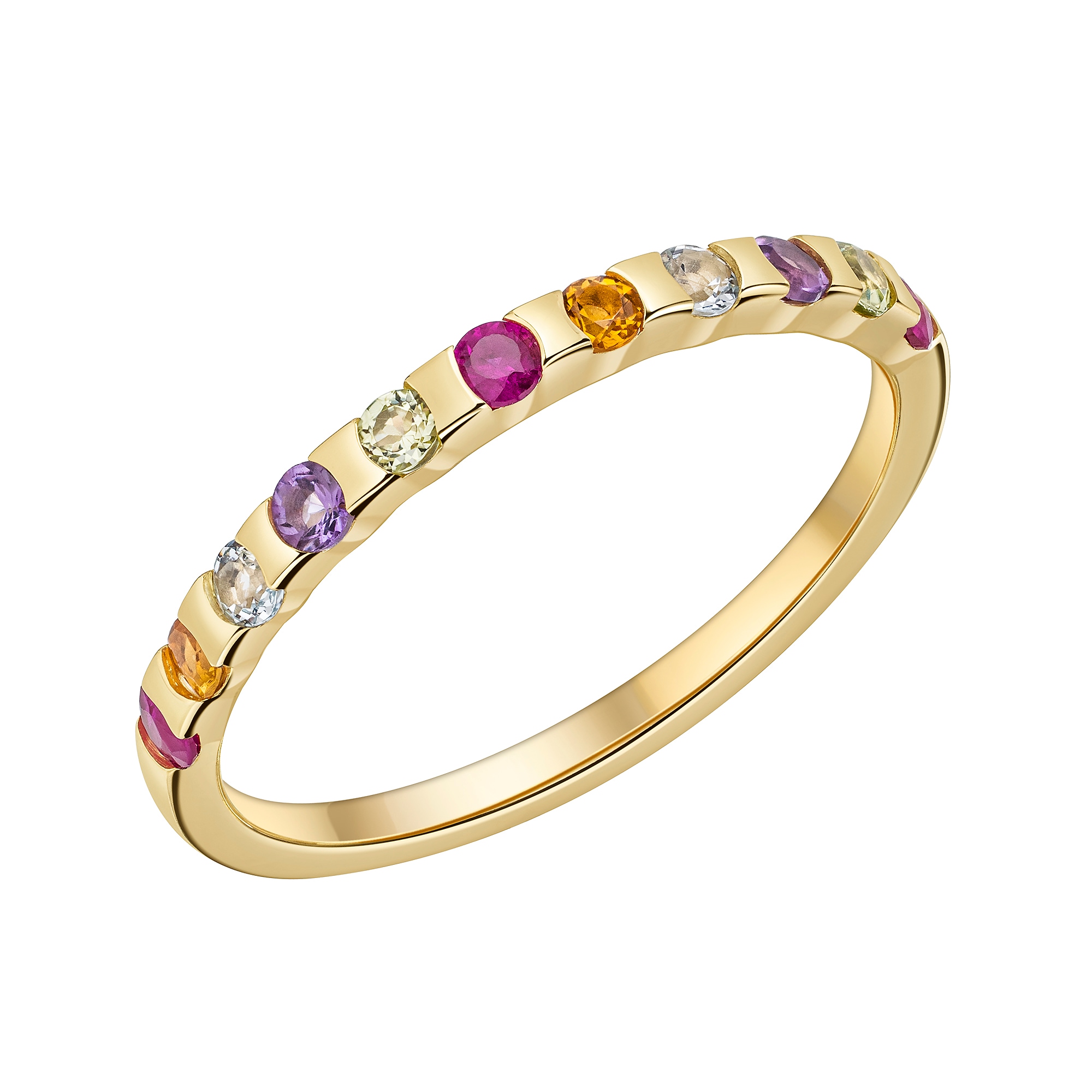 Firetti Fingerring »Schmuck Geschenk Gold 333 Damenring Ring Memoire« mit Edelsteinen