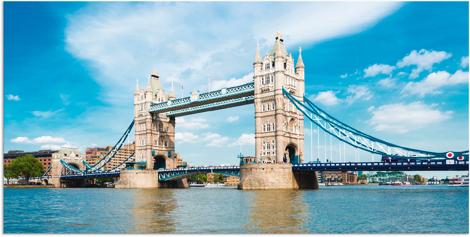 Artland Wandbild »London Tower Bridge«, Brücken, (1 St.), in vielen Größen & Produktarten - Alubild / Outdoorbild für den Außenbereich, Leinwandbild, Poster, Wandaufkleber / Wandtattoo auch für Badezimmer geeignet