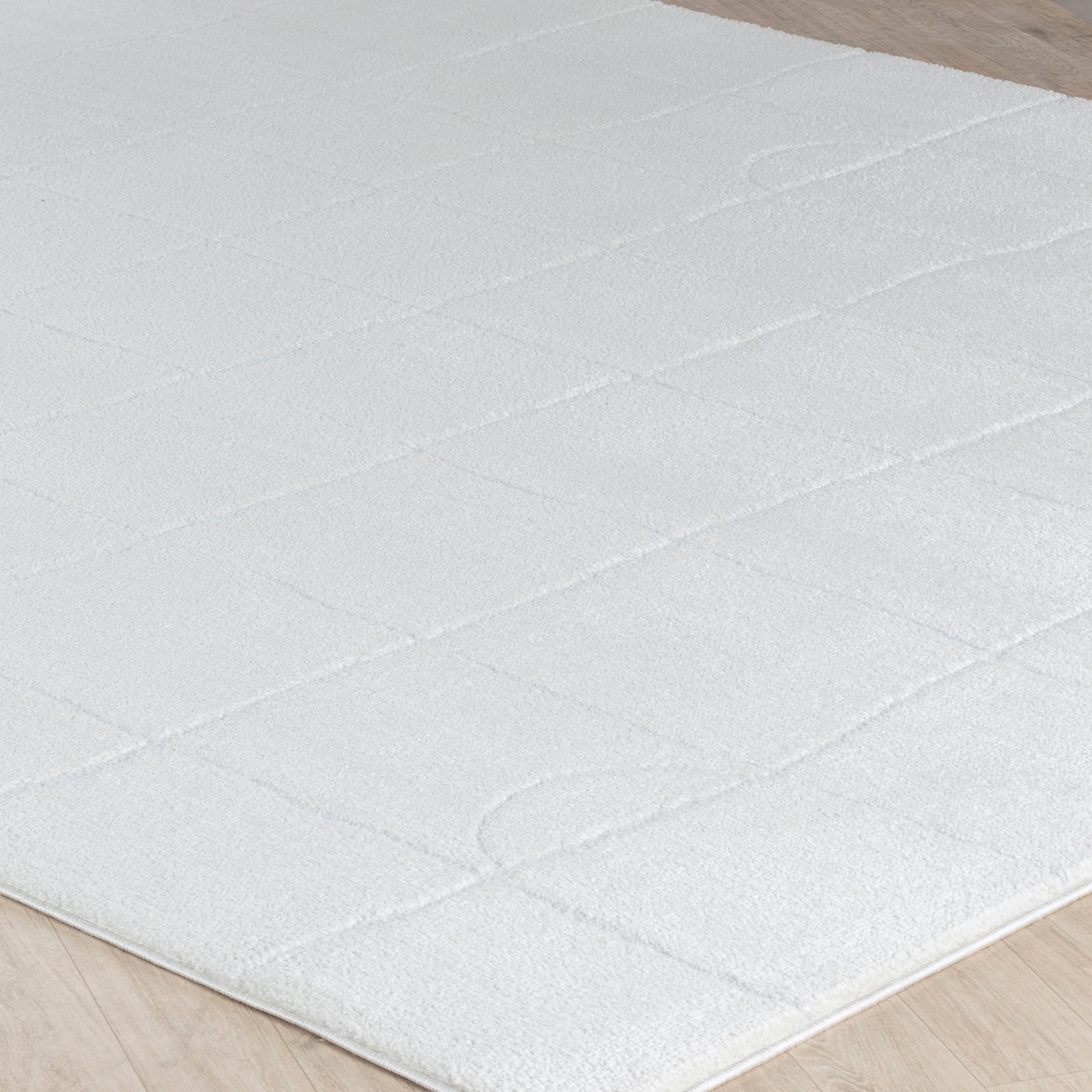 Livabliss Teppich »CAGLIARI«, rechteckig, 14 mm Höhe, Skandi Design, Modern Boho Kurzflor Wohnzimmerteppich, Schlafzimmer
