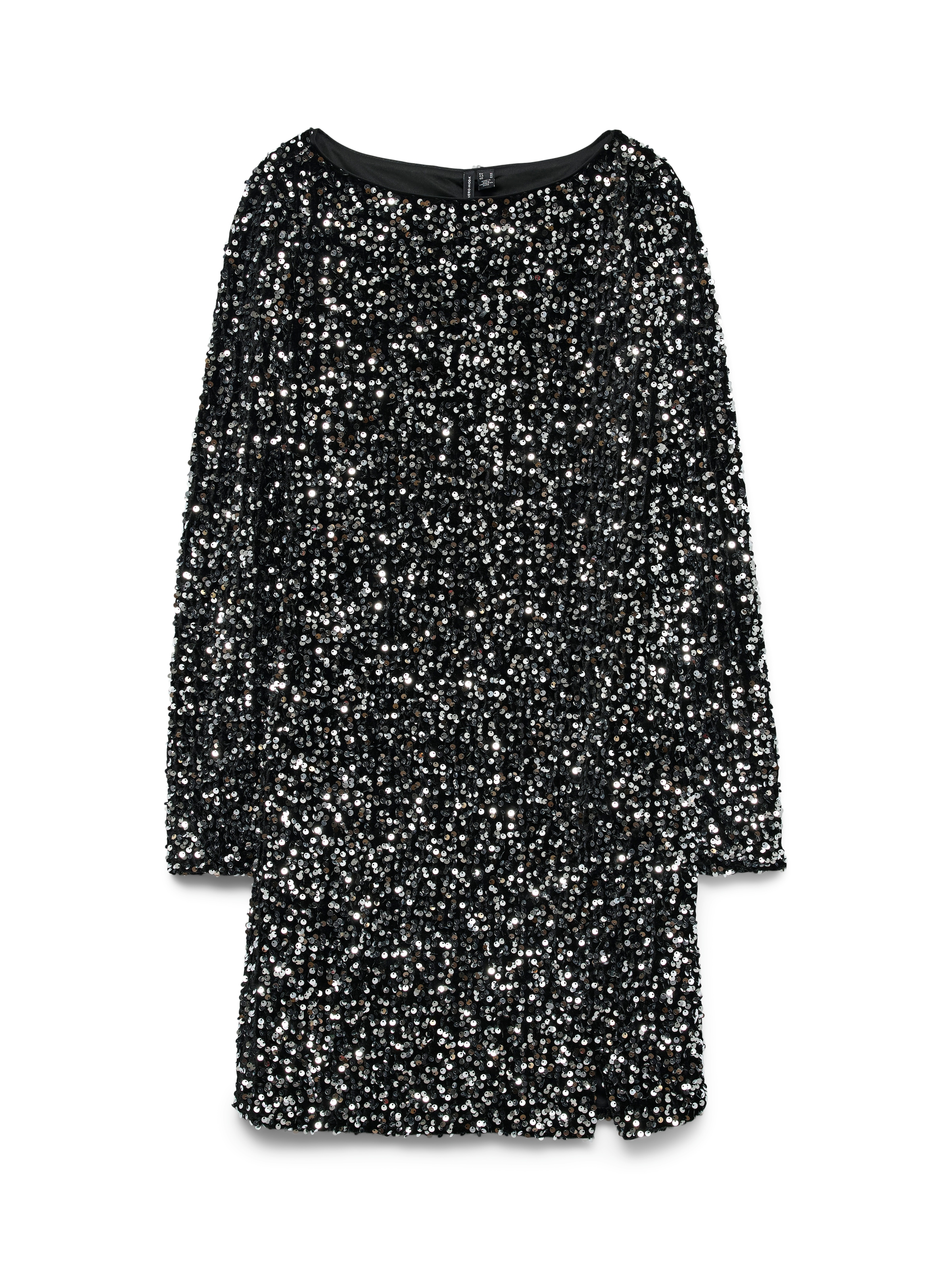 Vero Moda Midikleid »VMBELLA LS SHORT SQ DRESS JRS GA« Partykleid, festlich, mit Pailletten