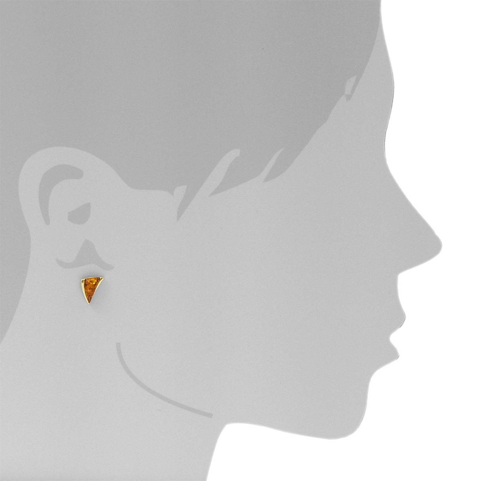 OSTSEE-SCHMUCK Paar Ohrstecker »- Imke - Gold 585/000 - Bernstein«