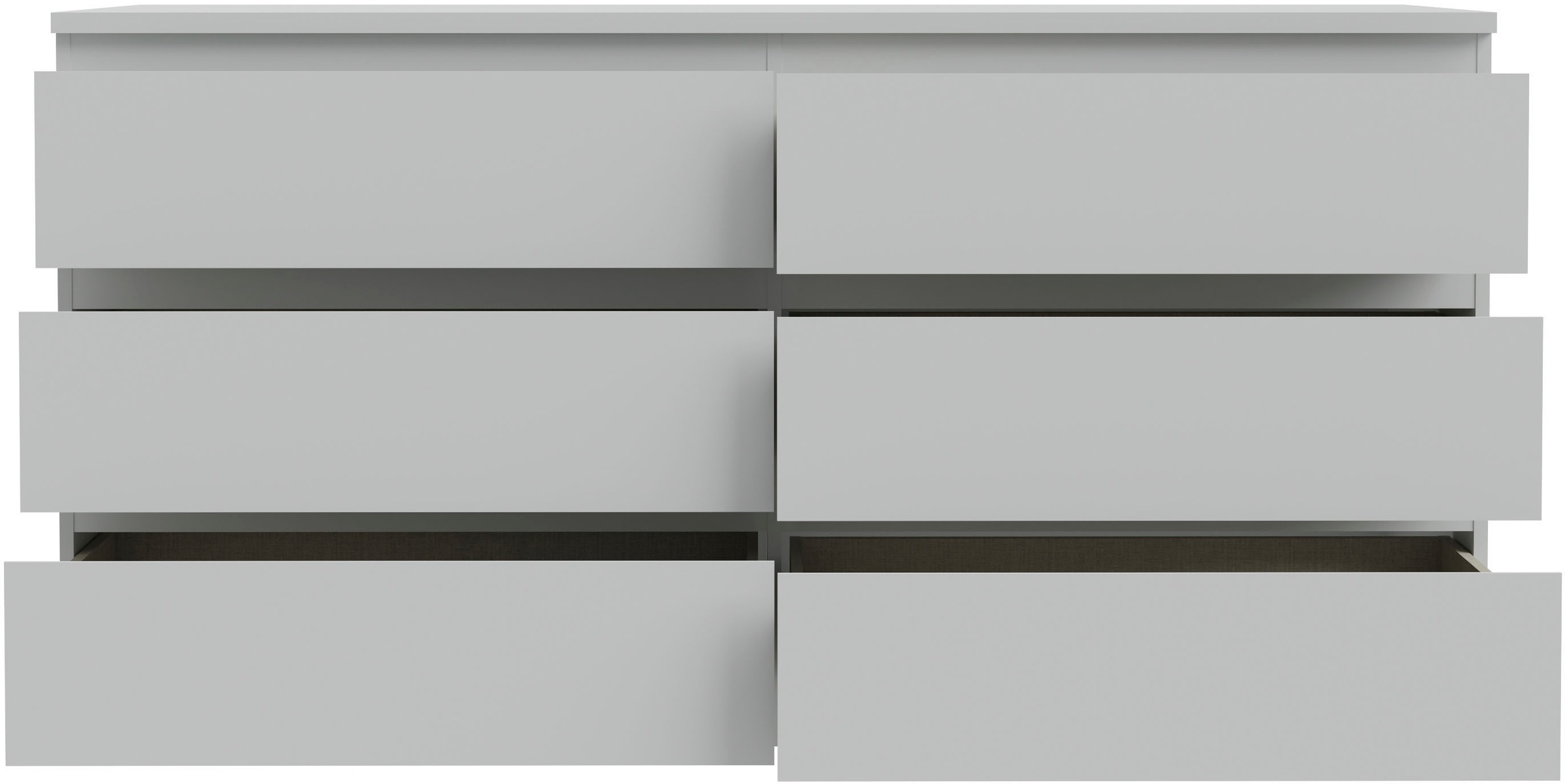 FORTE Kommode »Edmore«, große Kommode, grifflose Front, Stauraum, 6 Schubladen