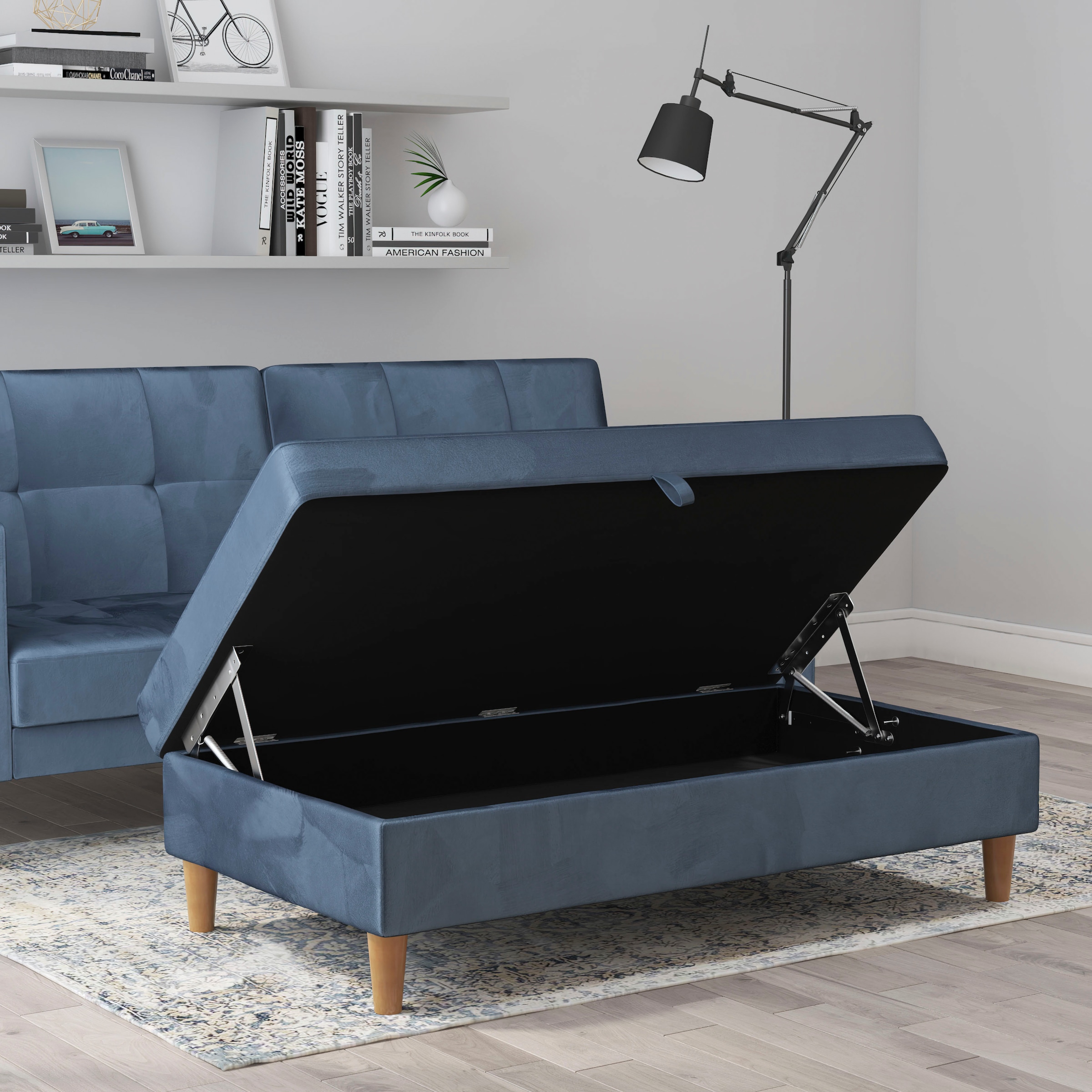 Dorel Home Stauraumhocker »Lilly«, (1 St.), mit Stauraum, frei in Raum stellbar, Sitzhöhe 43 cm