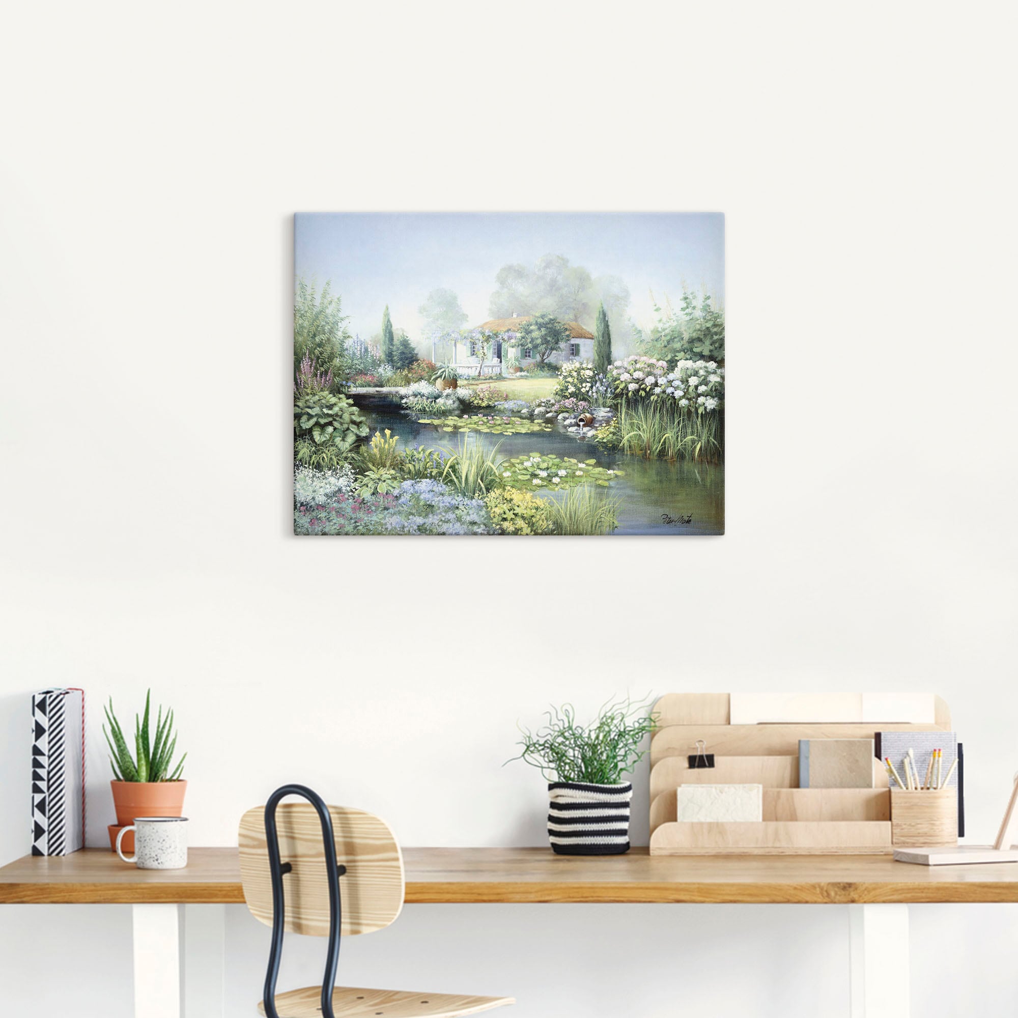 Artland Leinwandbild »Schatzgarten« Garten 1 Stk. tlg. auf Holzrahmen gespannt