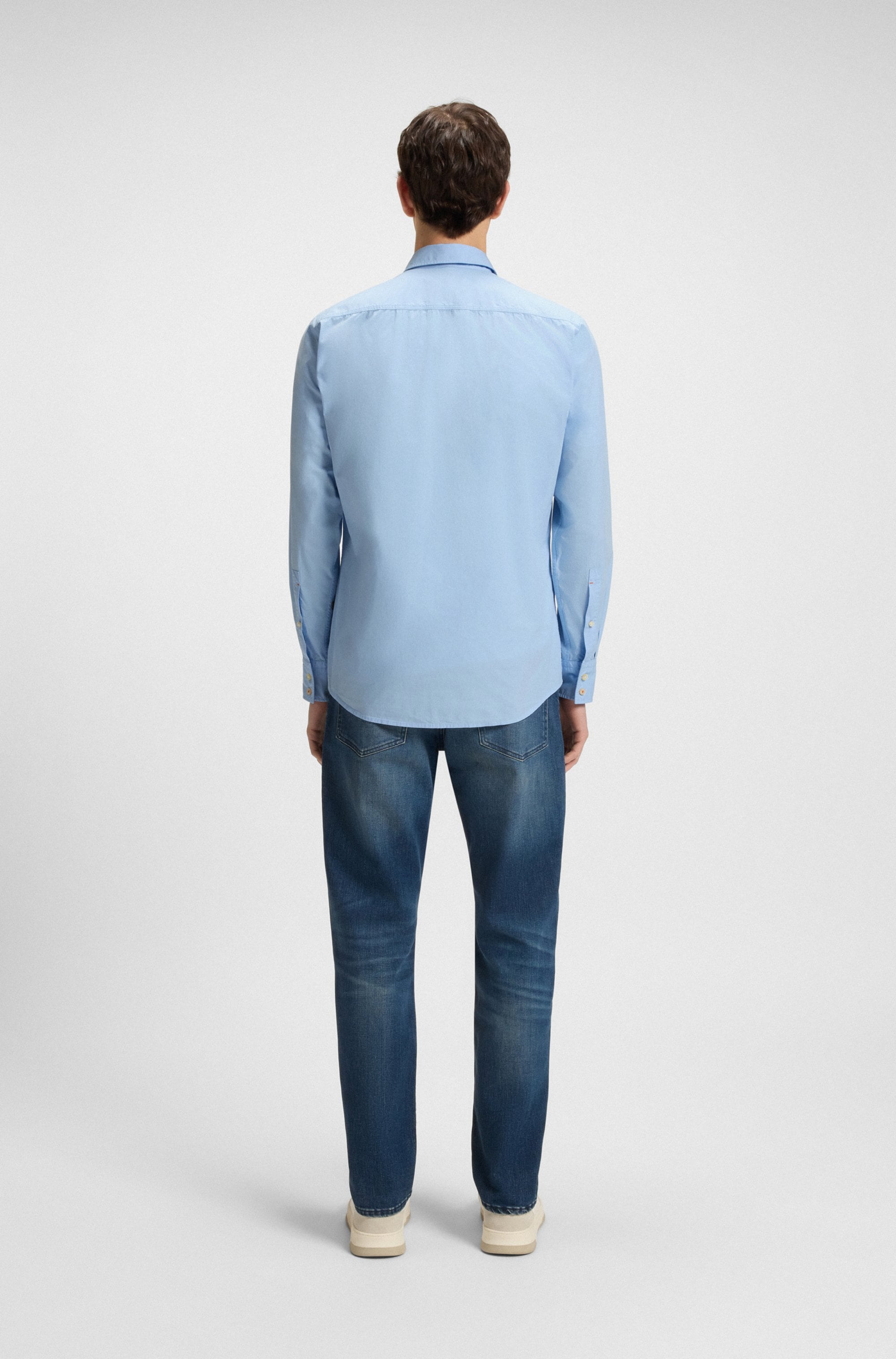 BOSS ORANGE Langarmhemd »Relegant«, mit BOSS Stickerei