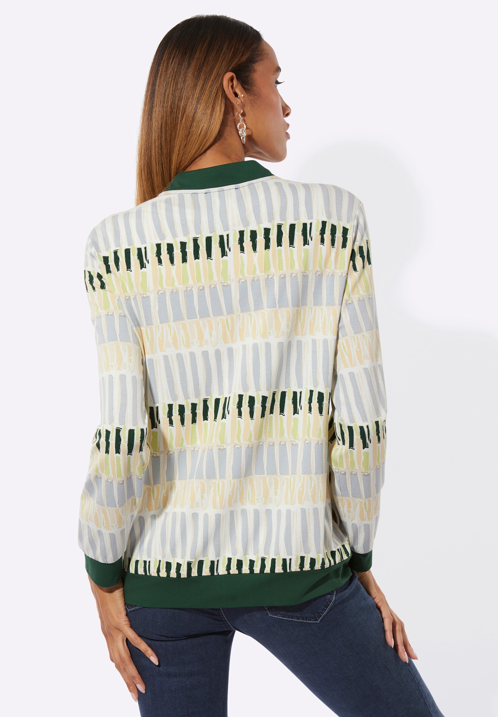 creation L Shirtjacke »Shirtjacke Shirtjacke mit Stehkragen«