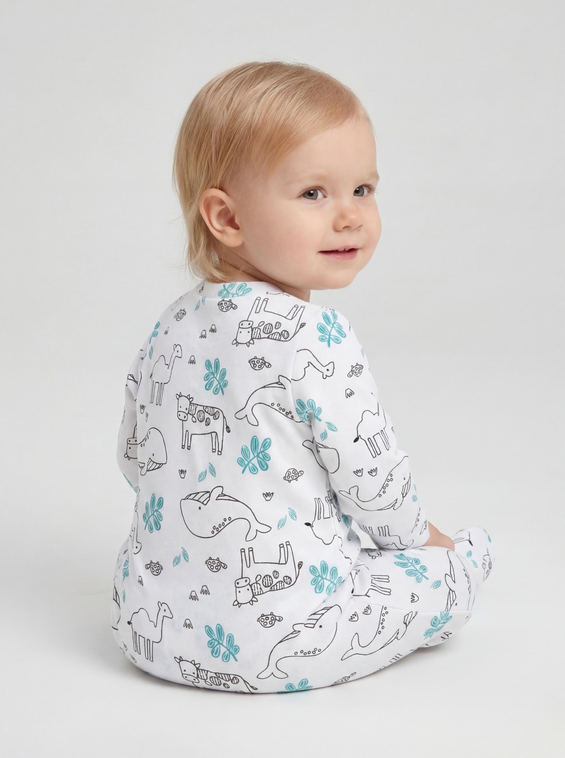 TupTam Strampler »Schlafstrampler Baby Mädchen Schlafstrampler mit Fuß 3er Pack«