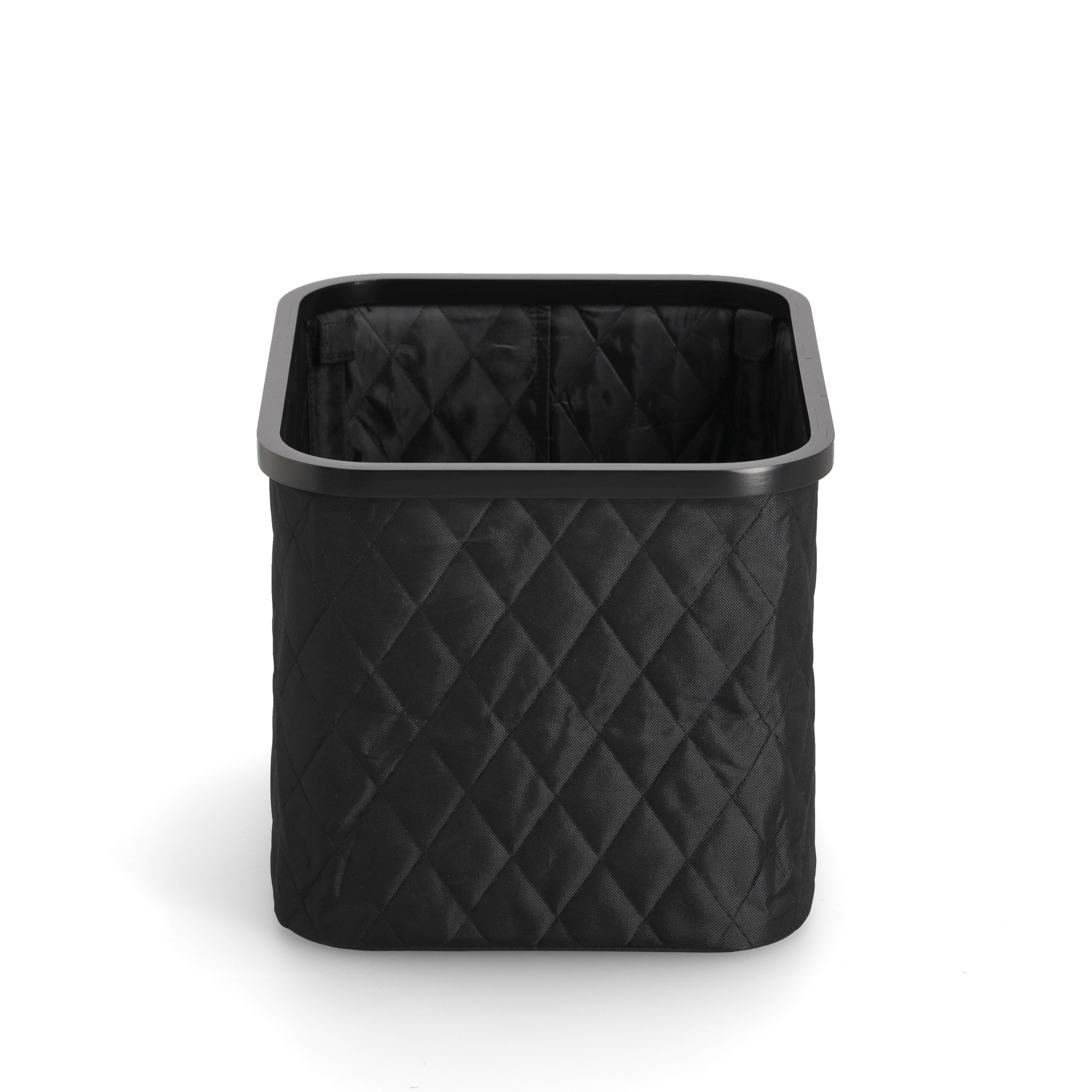 Zeller Present Aufbewahrungskorb »Aufbewahrungskorb, Polyester/Bambus« schwarz, ca. 40,5x33x30 cm