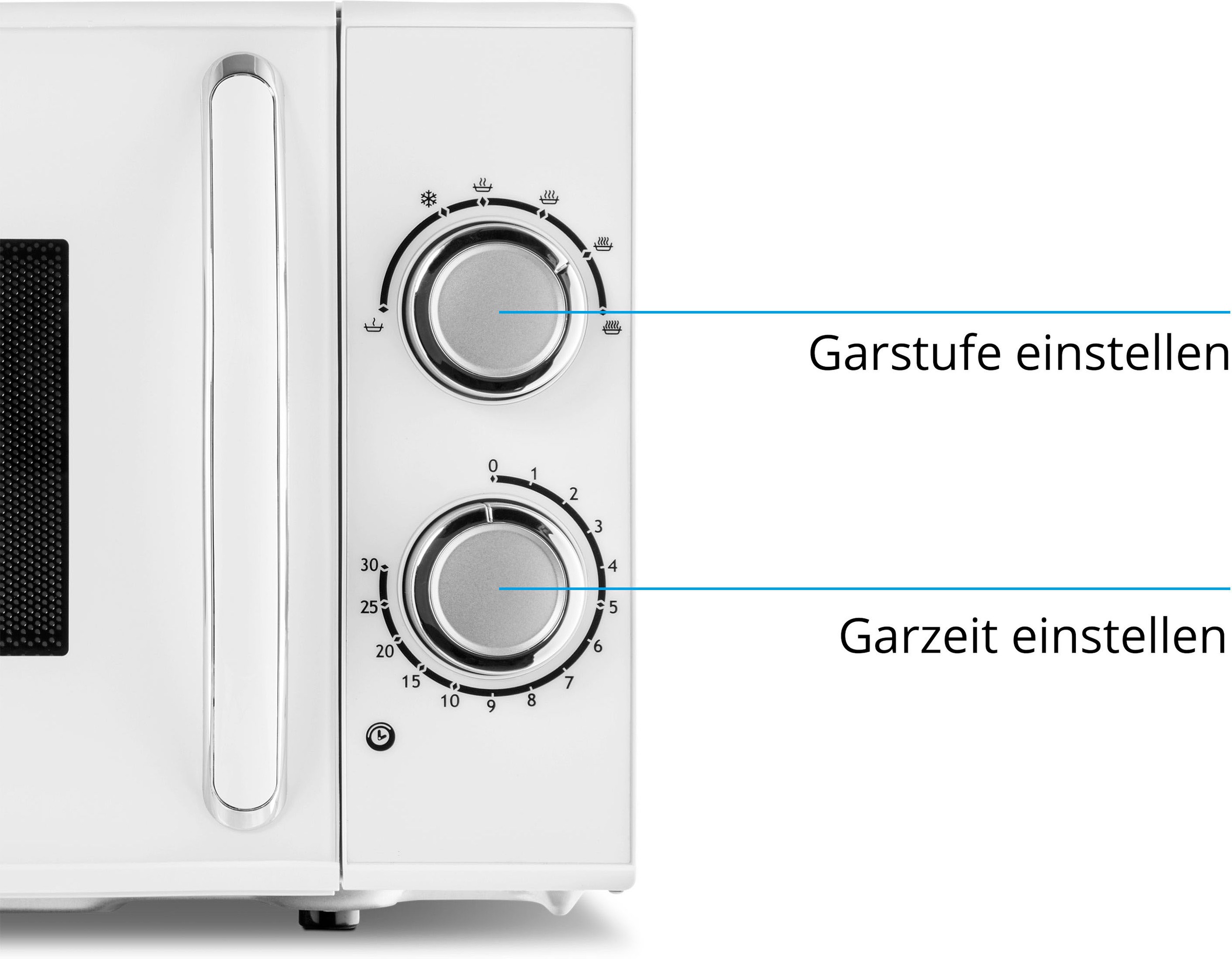 Medion® Mikrowelle »MD 15644«, Mikrowelle, 700 W, Leistung 700 W, 6 Leistungsstufen, Auftaufunktion