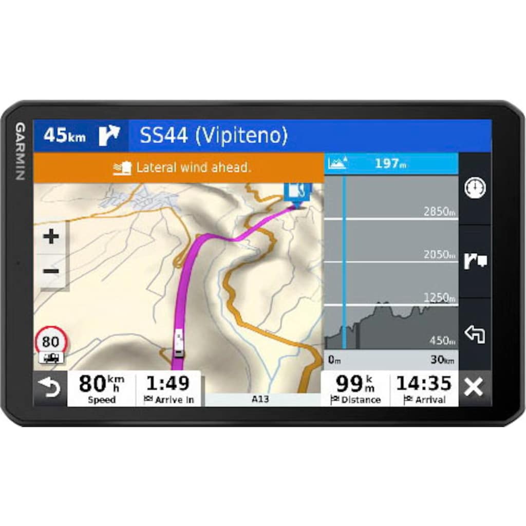 Garmin Navigationsgerät »Camper 890«, (inklusive lebenslanger Kartenupdates)