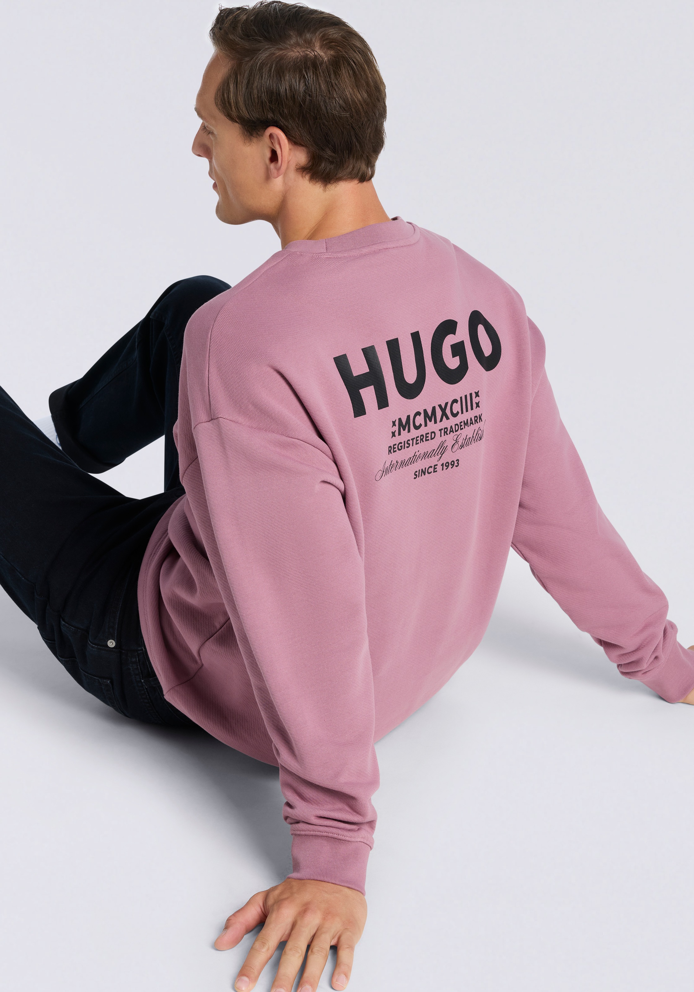 HUGO Blue Sweatshirt »Naviu«, mit Rückendruck
