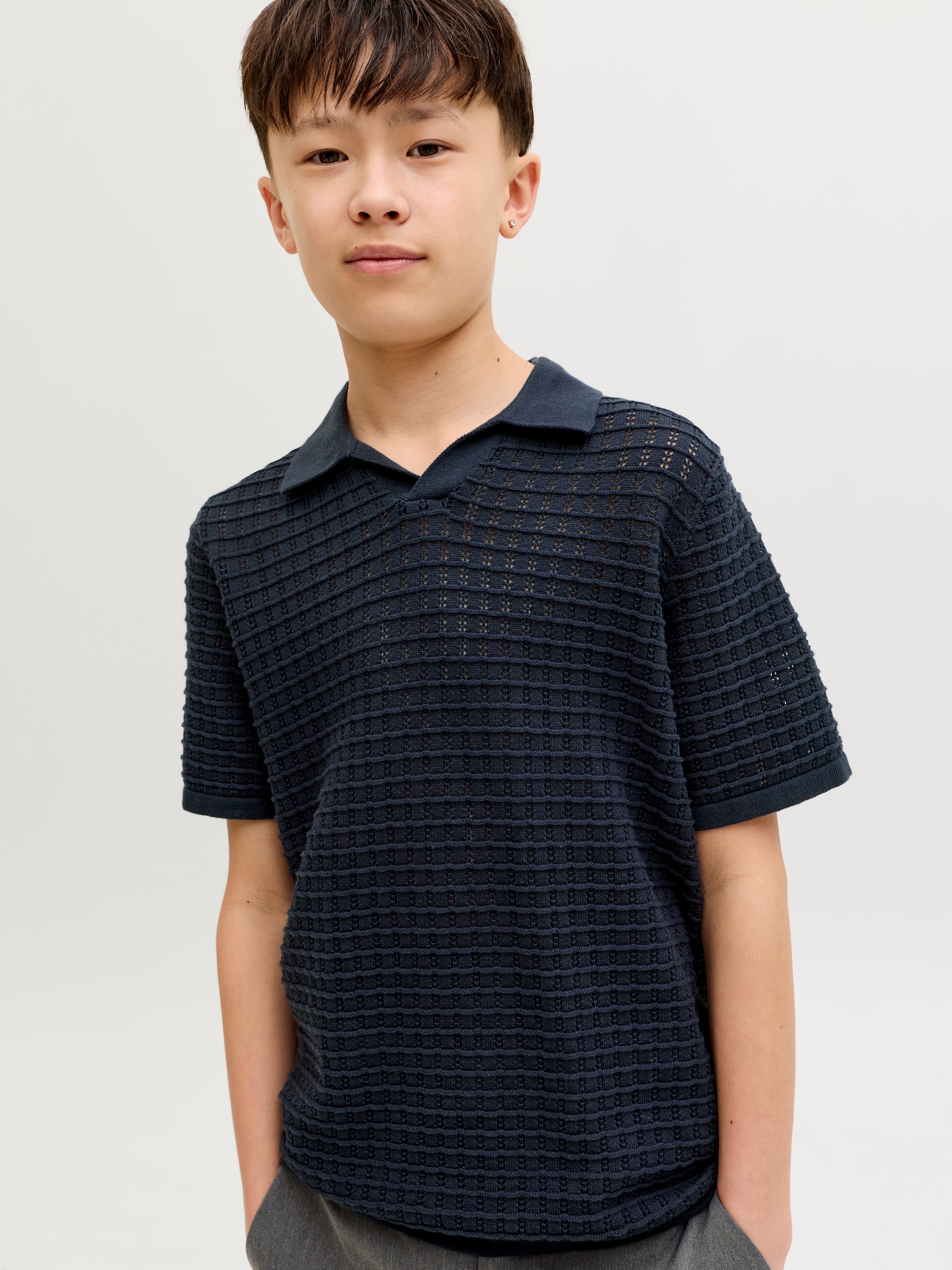 Jack & Jones Junior Polokragenpullover »JORNANTUCKET SPLIT NECK POLO JNR«