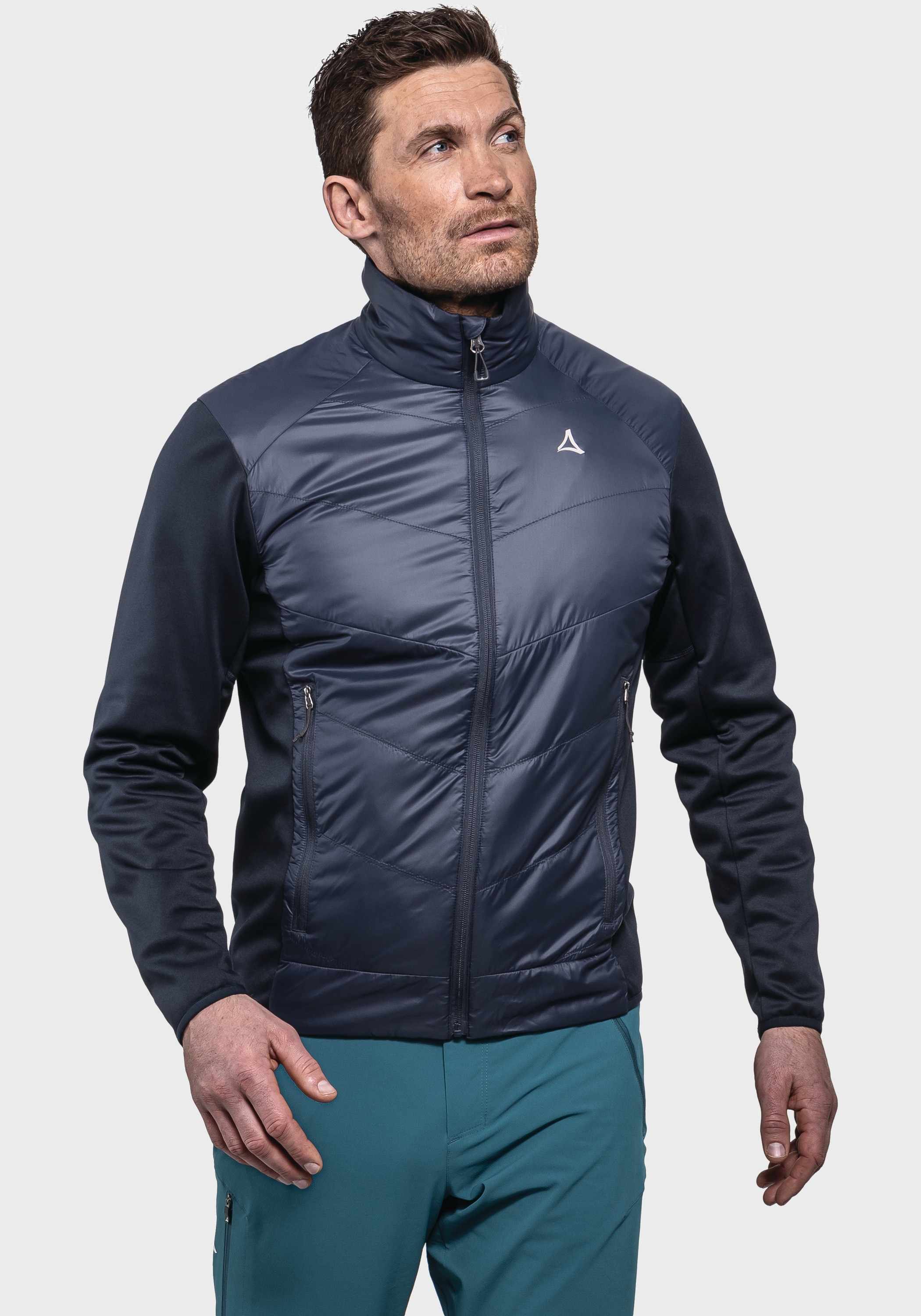 Schöffel Fleecejacke »Hiking Hybrid Jk Style Cascata MNS«, ohne Kapuze