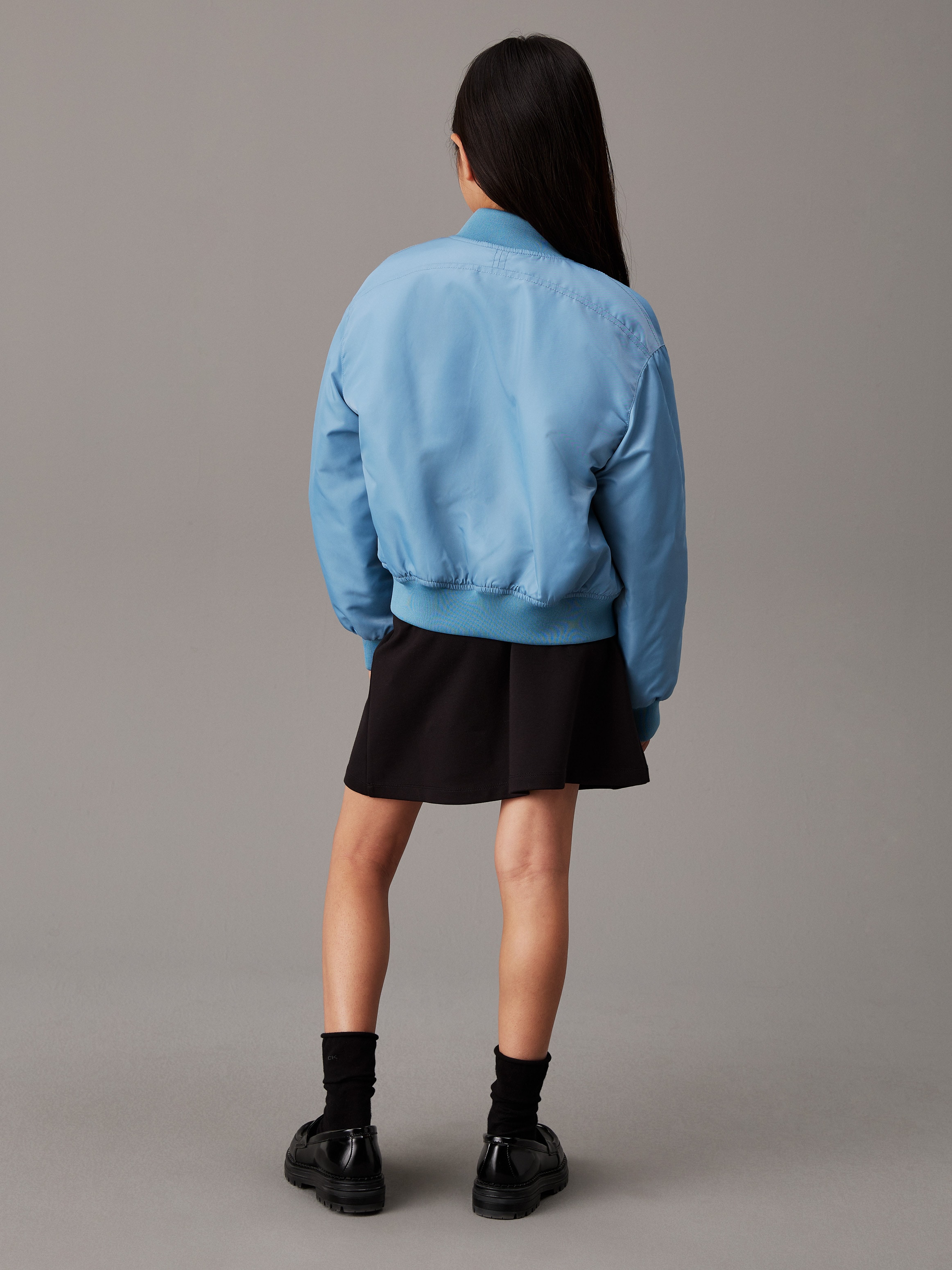 Calvin Klein Jeans Minirock »LOGO TAPE FLARE PUNTO SKIRT«, für Kinder bis 16 Jahre, mit elastischem Bund