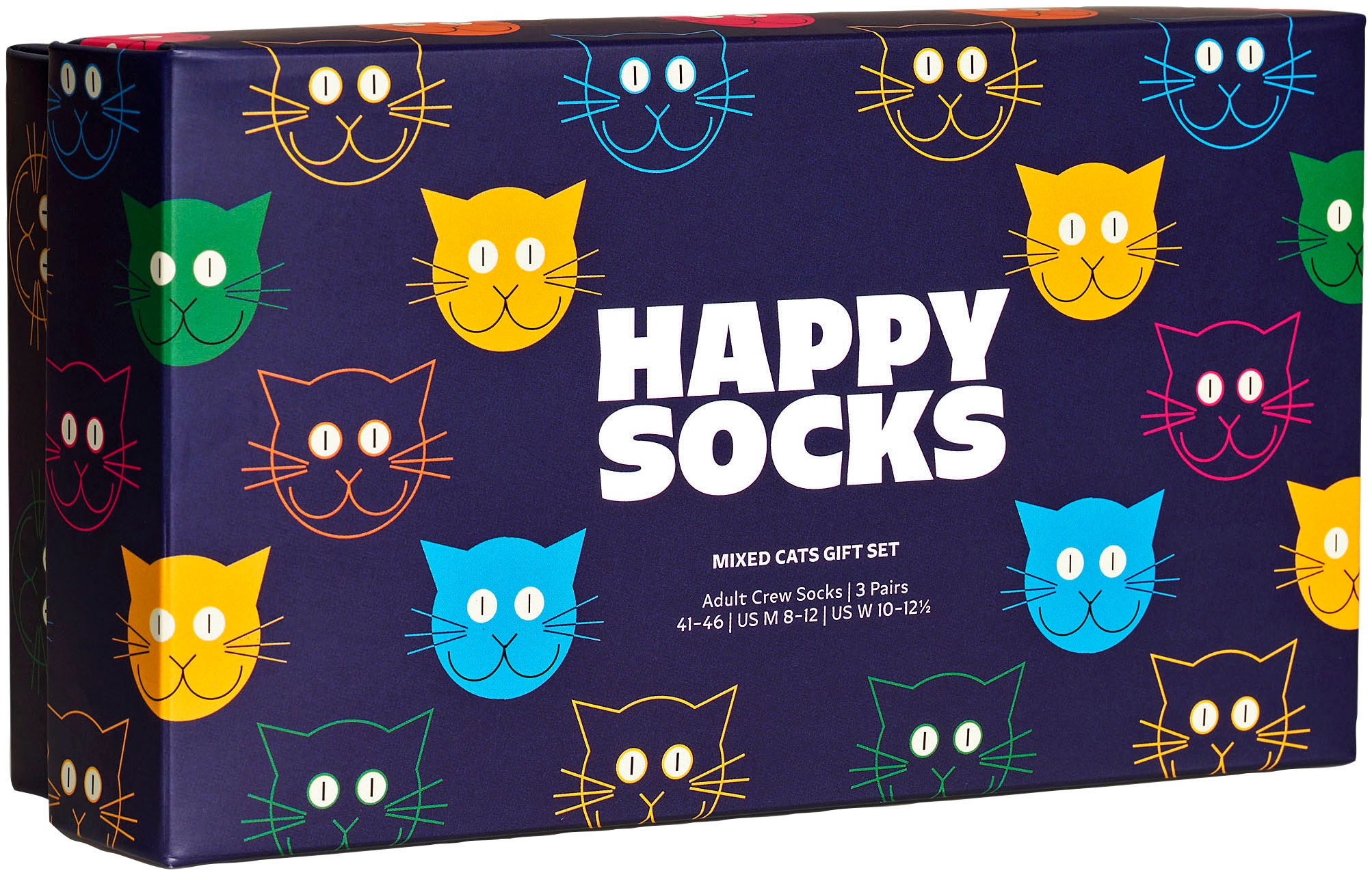 Happy Socks Socken »3-Pack Mixed Cat Socks Gift Set«, (Packung, 3 Paar),  Katzen-Motive online bei OTTO