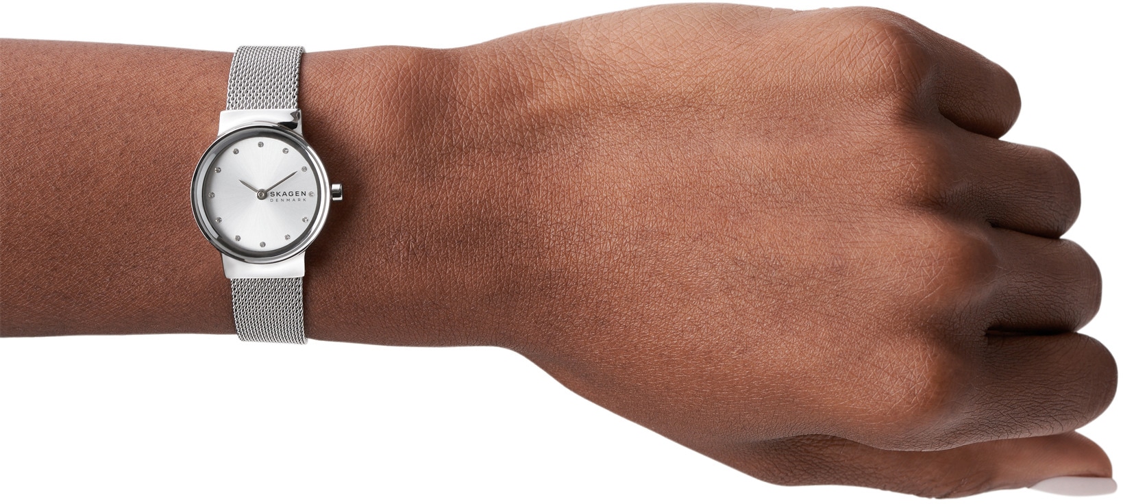 Skagen Quarzuhr »FREJA LILLE«, Armbanduhr, Damenuhr, analog, Edelstahlarmband