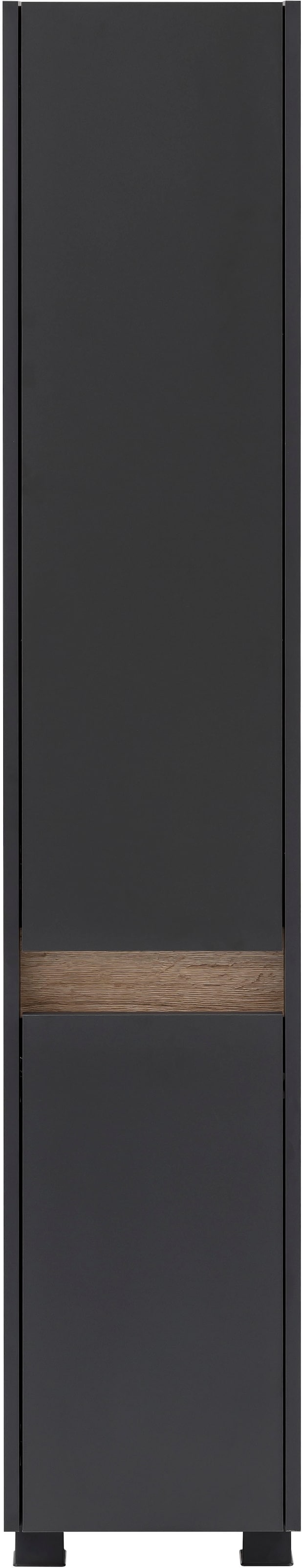 Schildmeyer Hochschrank »Cosmo in verschiedenen Farben made in Germany«, Höhe 164,5 cm, Badezimmerschrank, Blende im modernen Wildeiche-Look