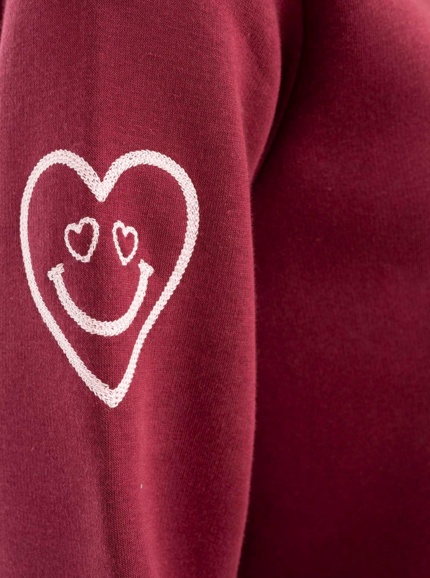 Zwillingsherz Hoodie »"Alissa Shiny"«, glänzender Print, Daumenloch, Kordel, gesticktes Herz am Ärmel