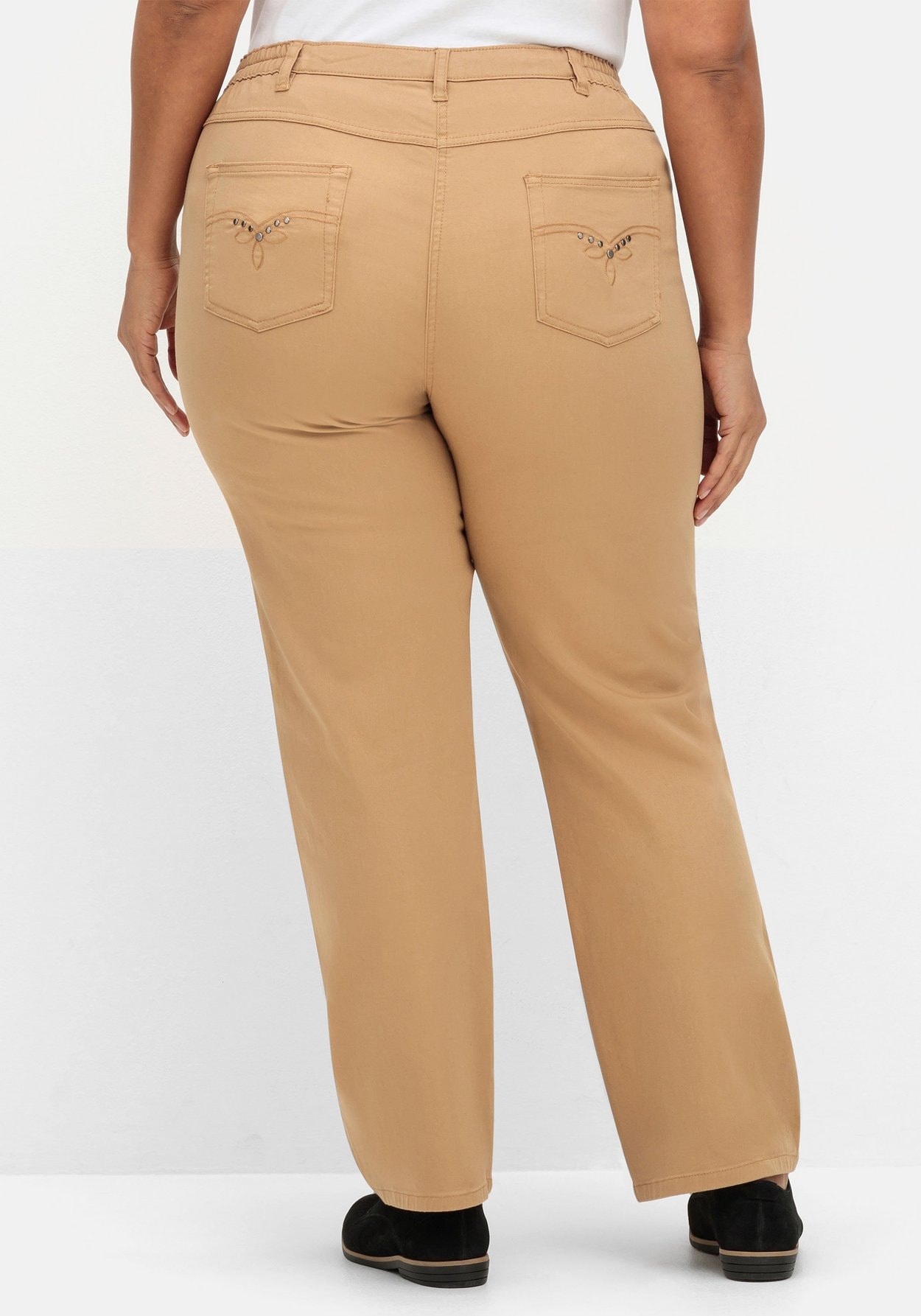 Sheego Stretch-Jeans »Gerade Jeans in gerader Beinform«