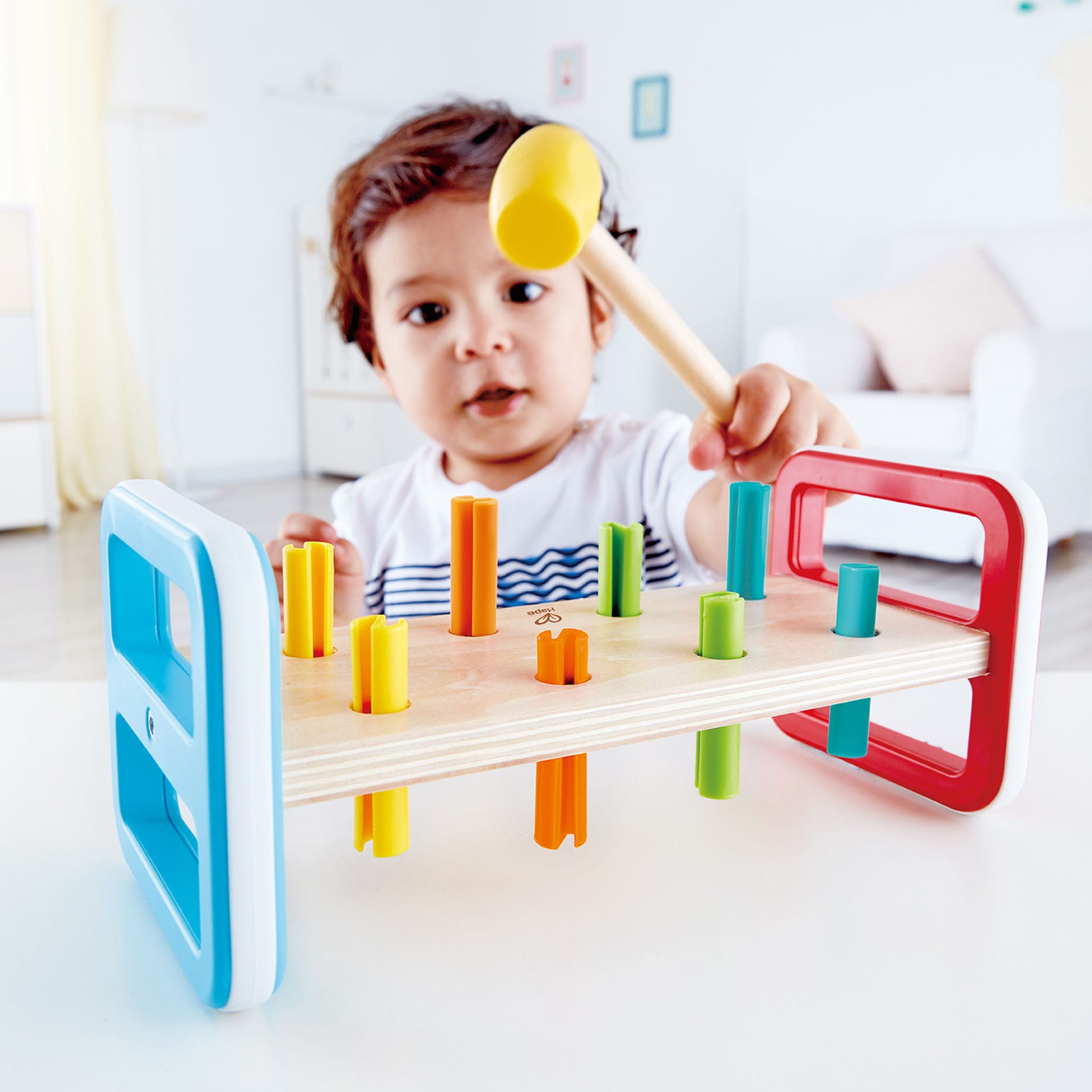 Hape Klopfbank »Regenbogen-Klopfbank«