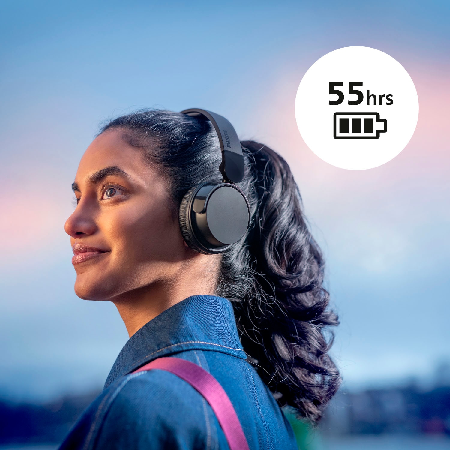 Philips On-Ear-Kopfhörer »TAH4209«, Bluetooth-A2DP Bluetooth-AVRCP Bluetooth-HFP, Geräuschisolierung-Multi-Point-Verbindung-Sprachsteuerung-integrierte Steuerung für Anrufe und Musik