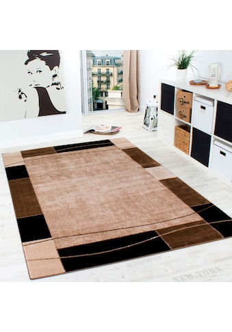 Teppich »Sinai 054«, rechteckig, Kurzflor, mit Bordüre, ideal im Wohnzimmer &...