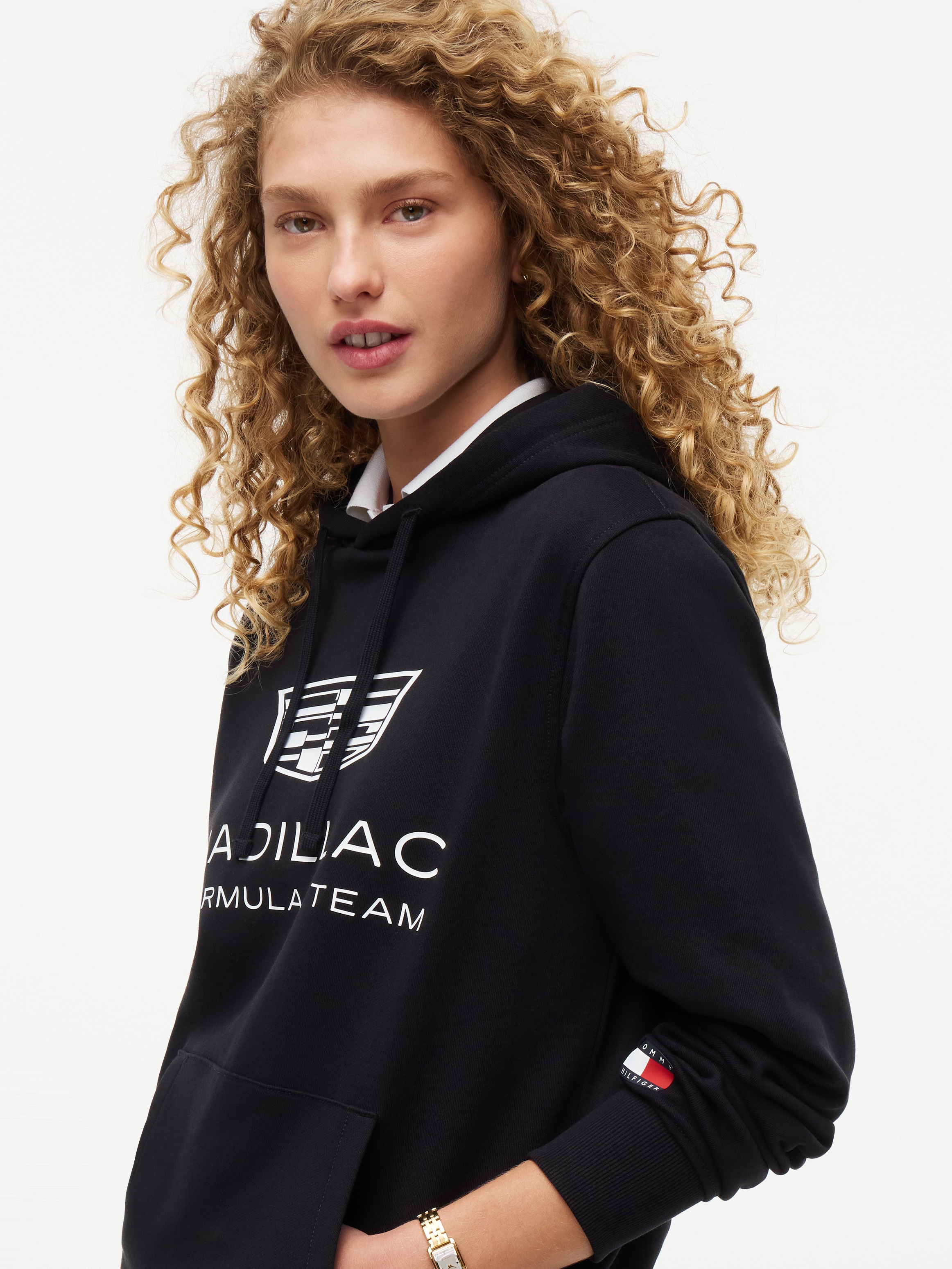 Tommy Hilfiger Hoodie »TH x Cadillac Formula 1® Team SHIELD«, Baumwoll-Qualität, Unisex
