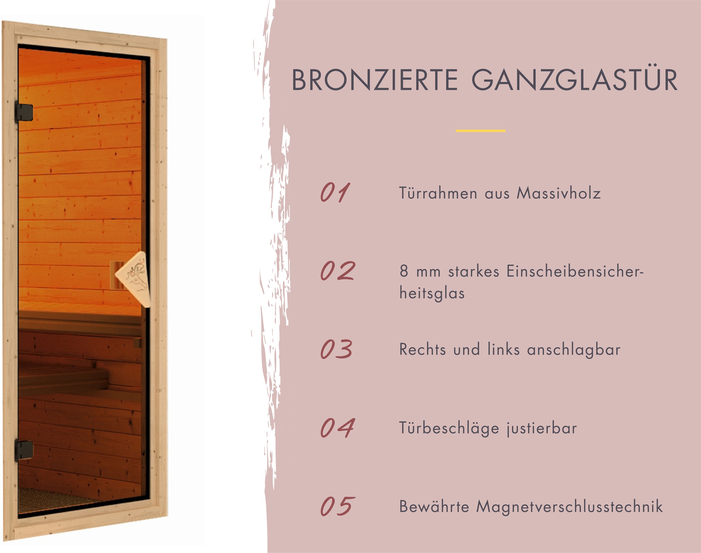 Karibu Sauna »Alani 3« verschiedene Varianten