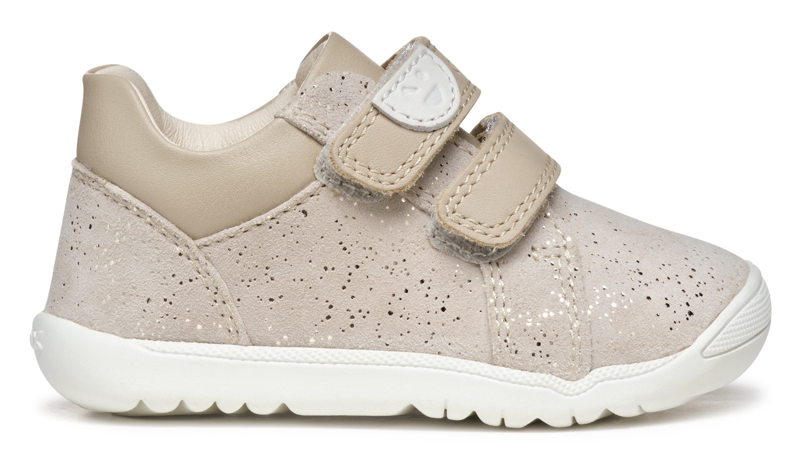 Geox Lauflernschuh »B MACCHIA GIRL«, Glitzerschuh, Babyschuh, Klettschuh mit feinem Glitter