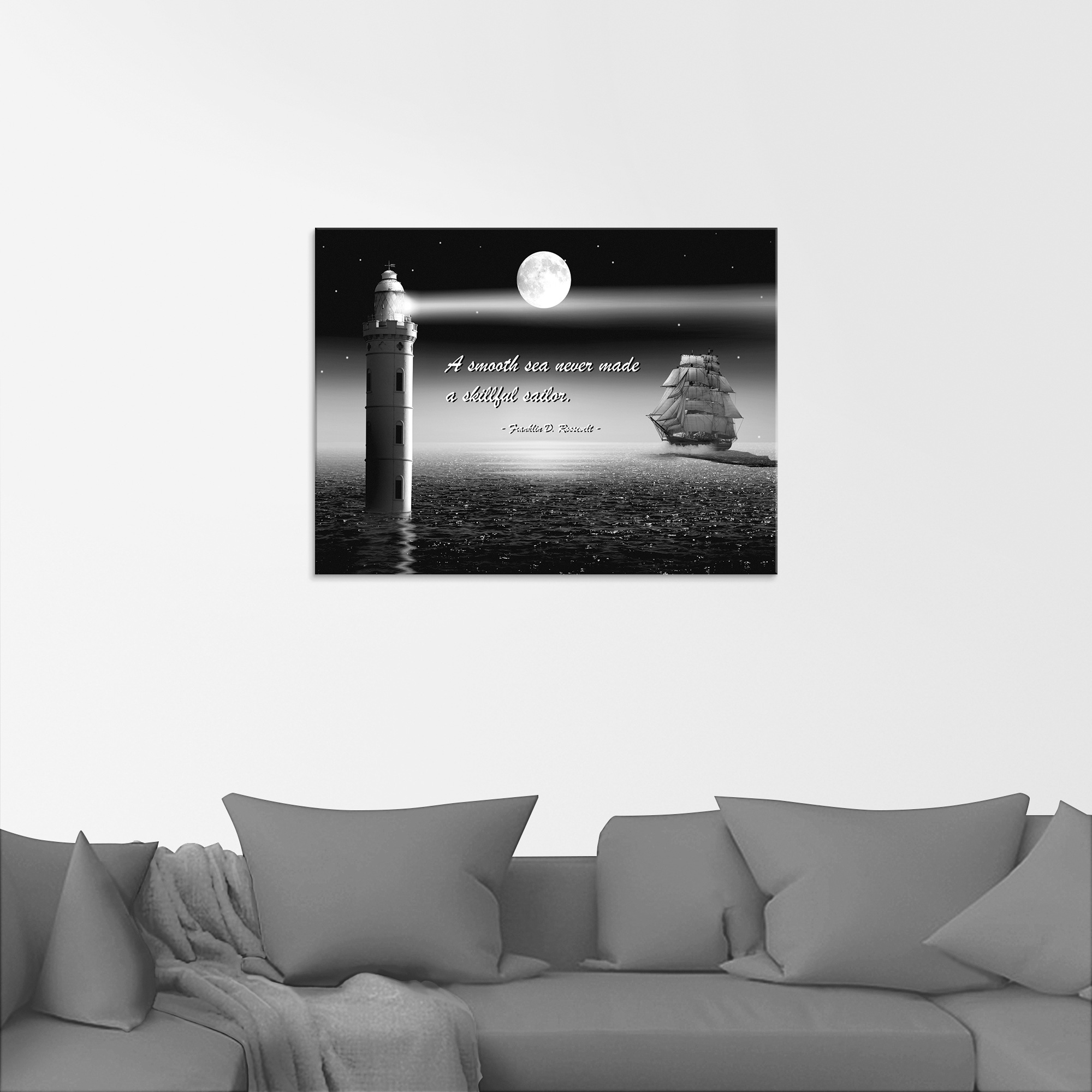 Artland Glasbild »Ein ruhiges Meer Seemann«, Boote & Schiffe, (1 St.), in verschiedenen Größen