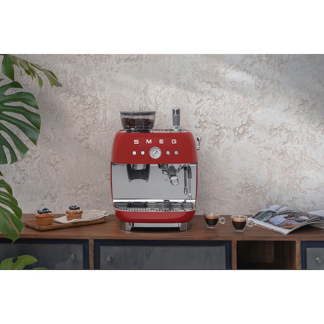 Smeg Espressomaschine »EGF03RDEU«, mit integrierter Kaffeemühle jetzt  bestellen bei OTTO