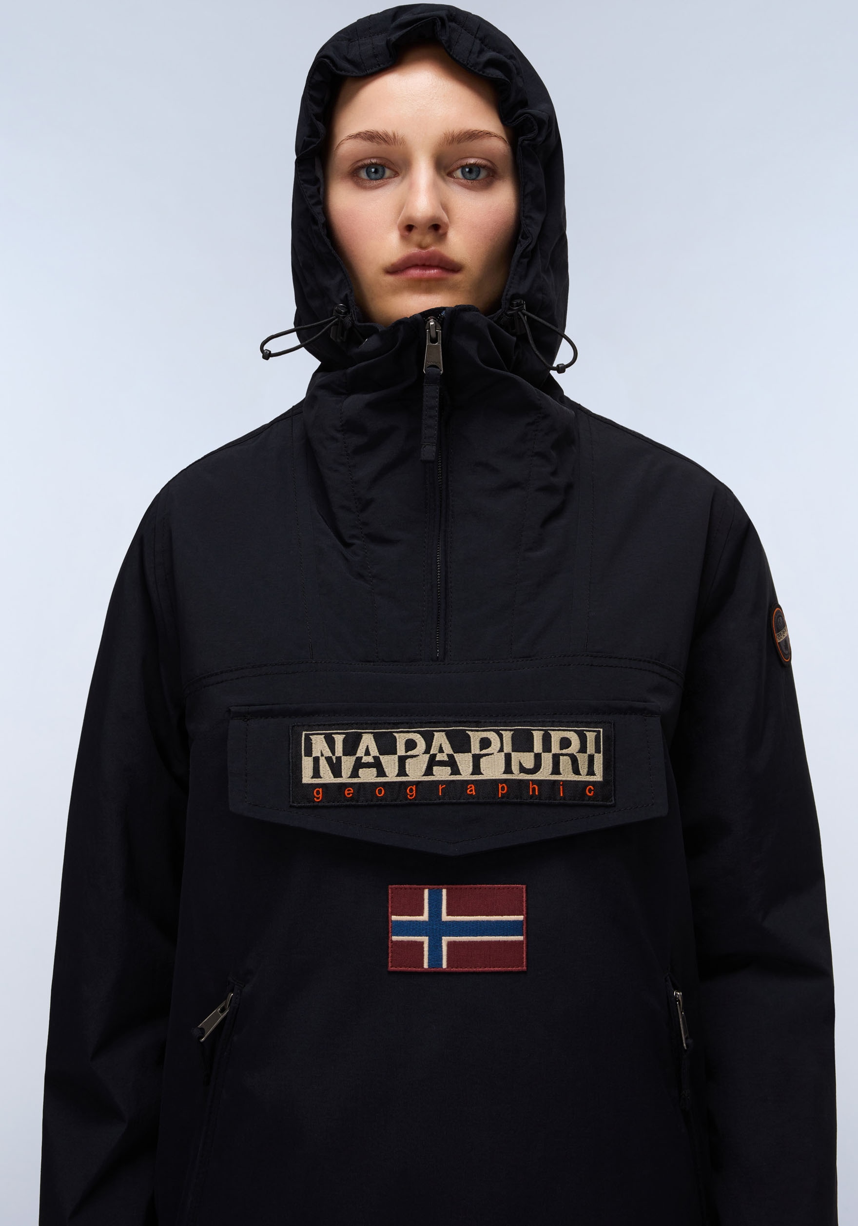 Napapijri Funktionsjacke »RAINFOREST«, mit Kapuze, Regular fit mit Kapuze und Kängurutasche