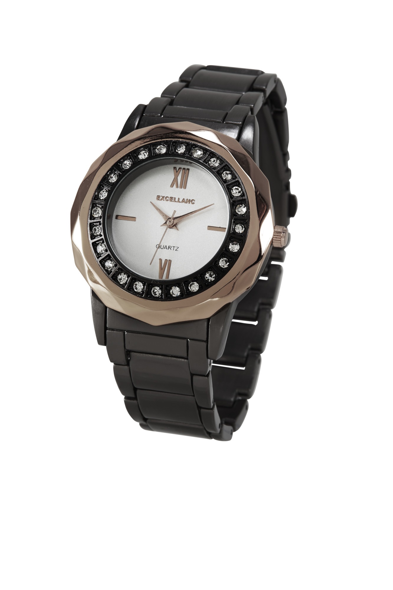 Armbanduhr mit Schmucksteinchen