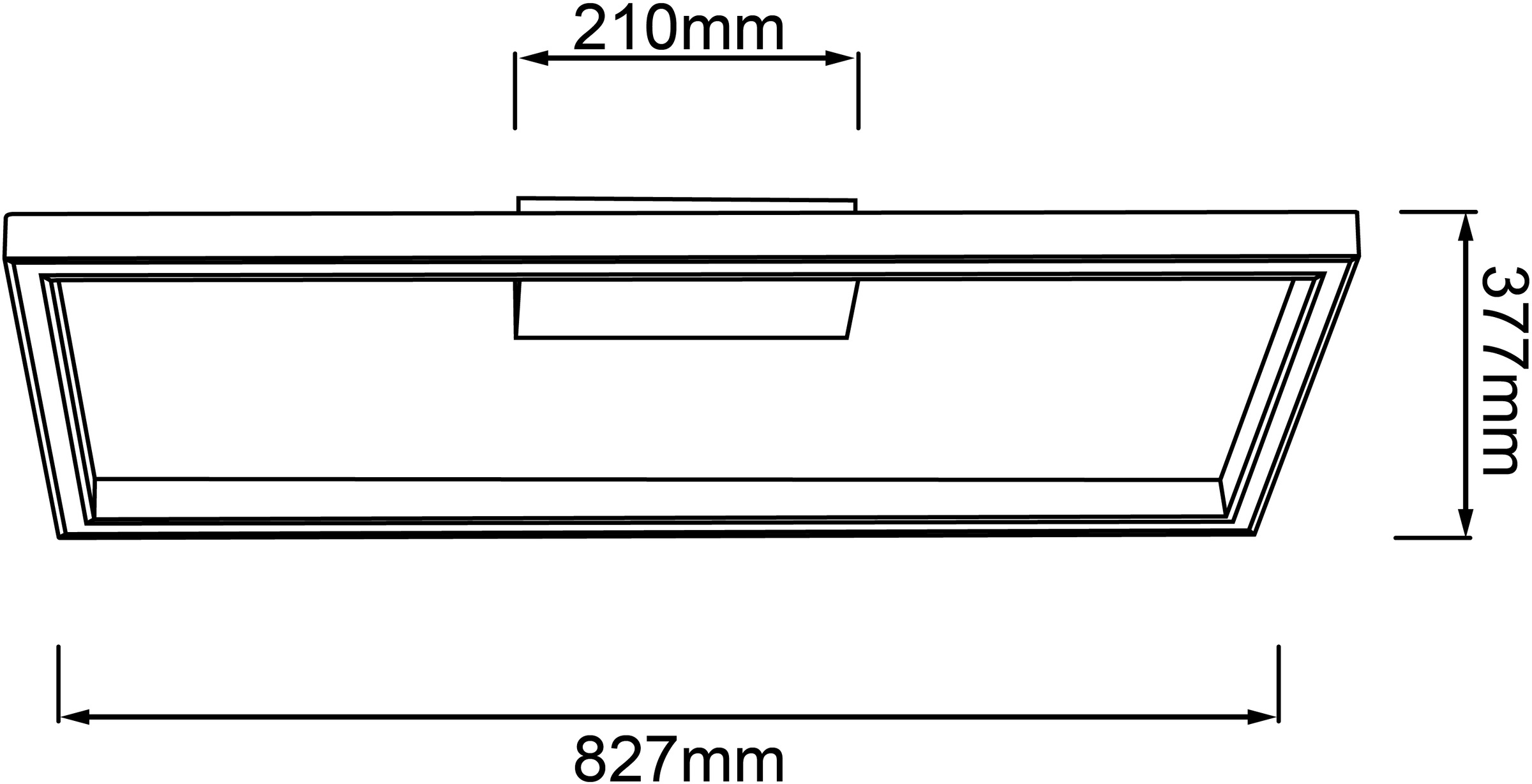 Brilliant LED Deckenleuchte »Delgrosso«, 1 flammig, Leuchtmittel LED-Modul | LED fest integriert, 83 x 38 cm, 2600 lm, warmweißes Licht, Holz/Kunststoff, eiche geölt