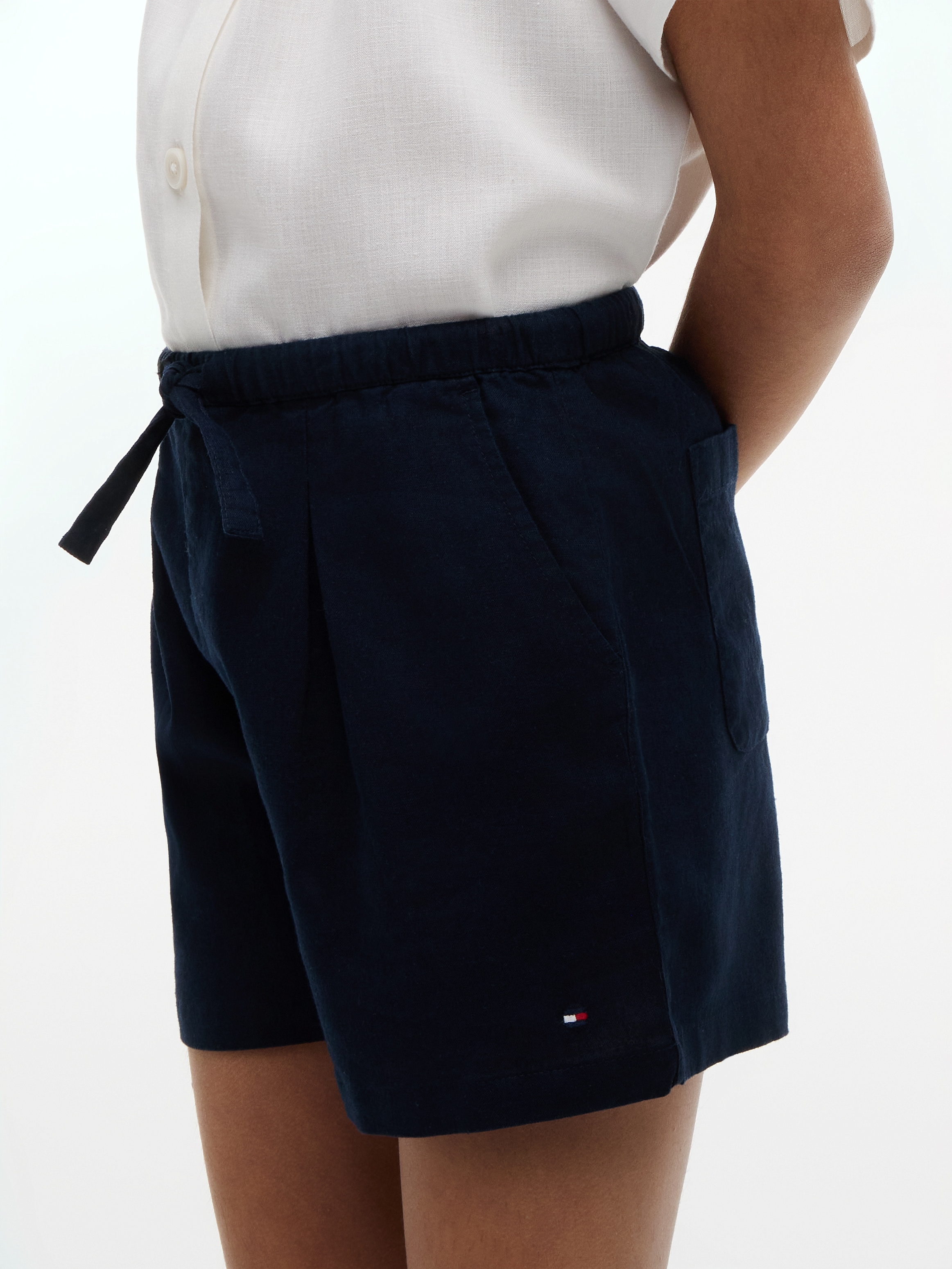 Tommy Hilfiger Shorts »PULL ON LINEN SHORT«  Kinder bis 16 Jahre, sommerlicher Leinen-Mix