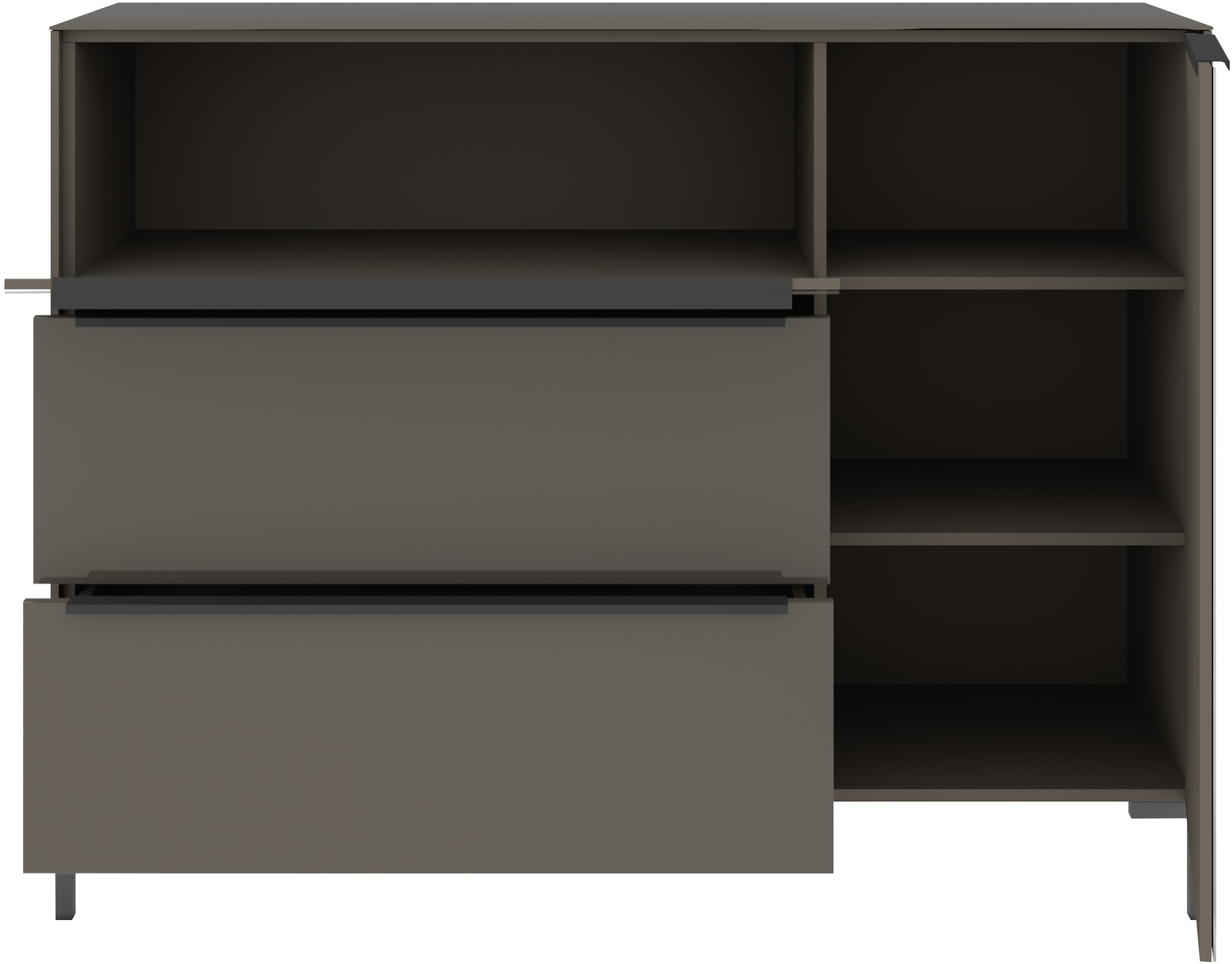 set one by Musterring Sideboard »Reno« 1 Stk. tlg. Mit Winkelfuß in diversen Farben, 108 cm Höhe & Farbauswahl