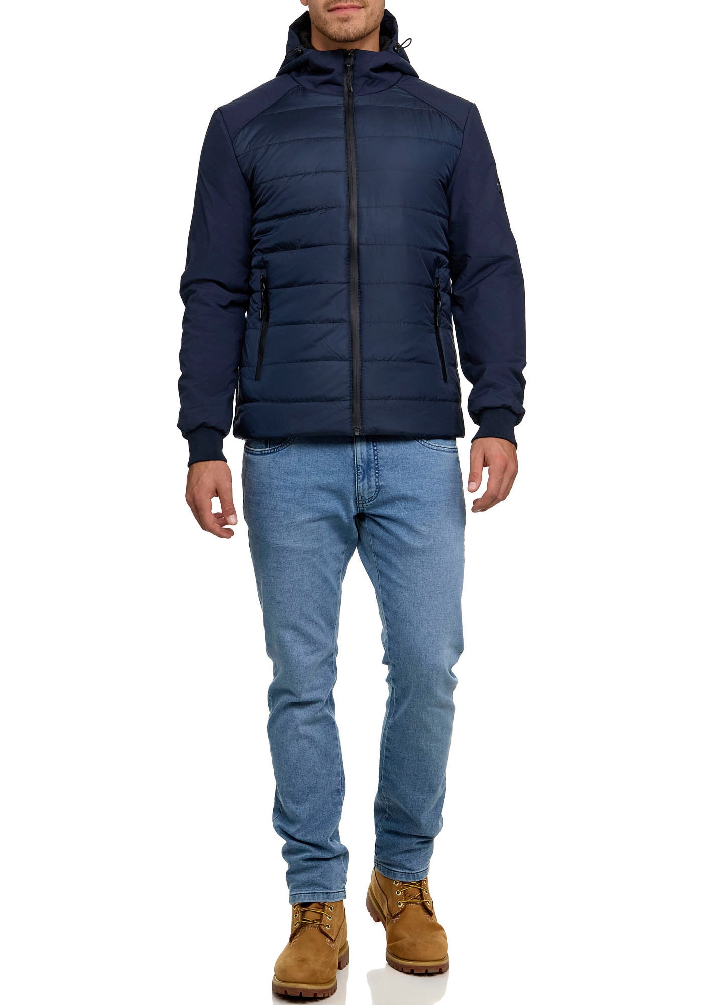 Indicode Steppjacke »INNoqual«, mit Kapuze