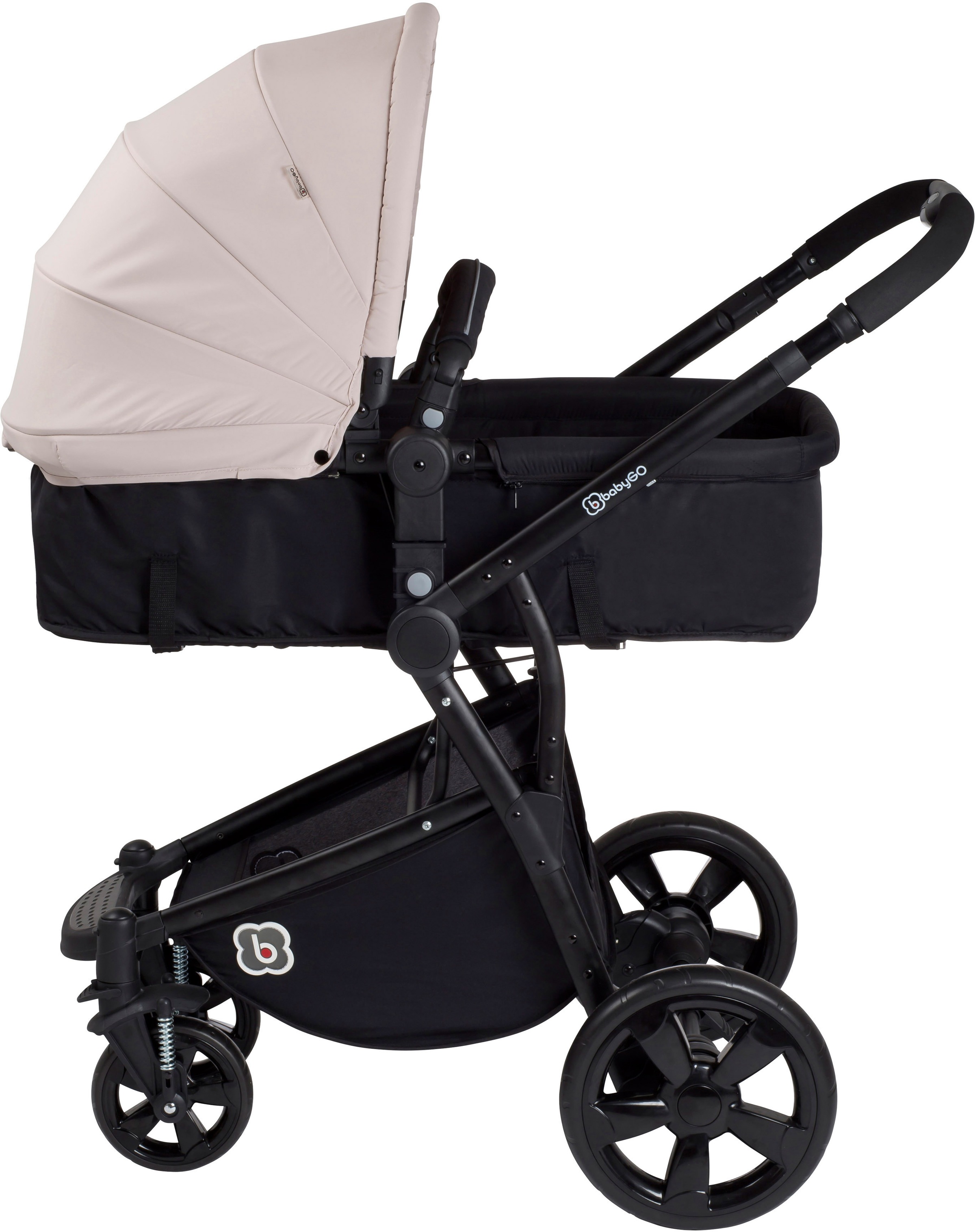 BabyGo Kombi-Kinderwagen »Spring, beige«, 15 kg, ; Kinderwagen