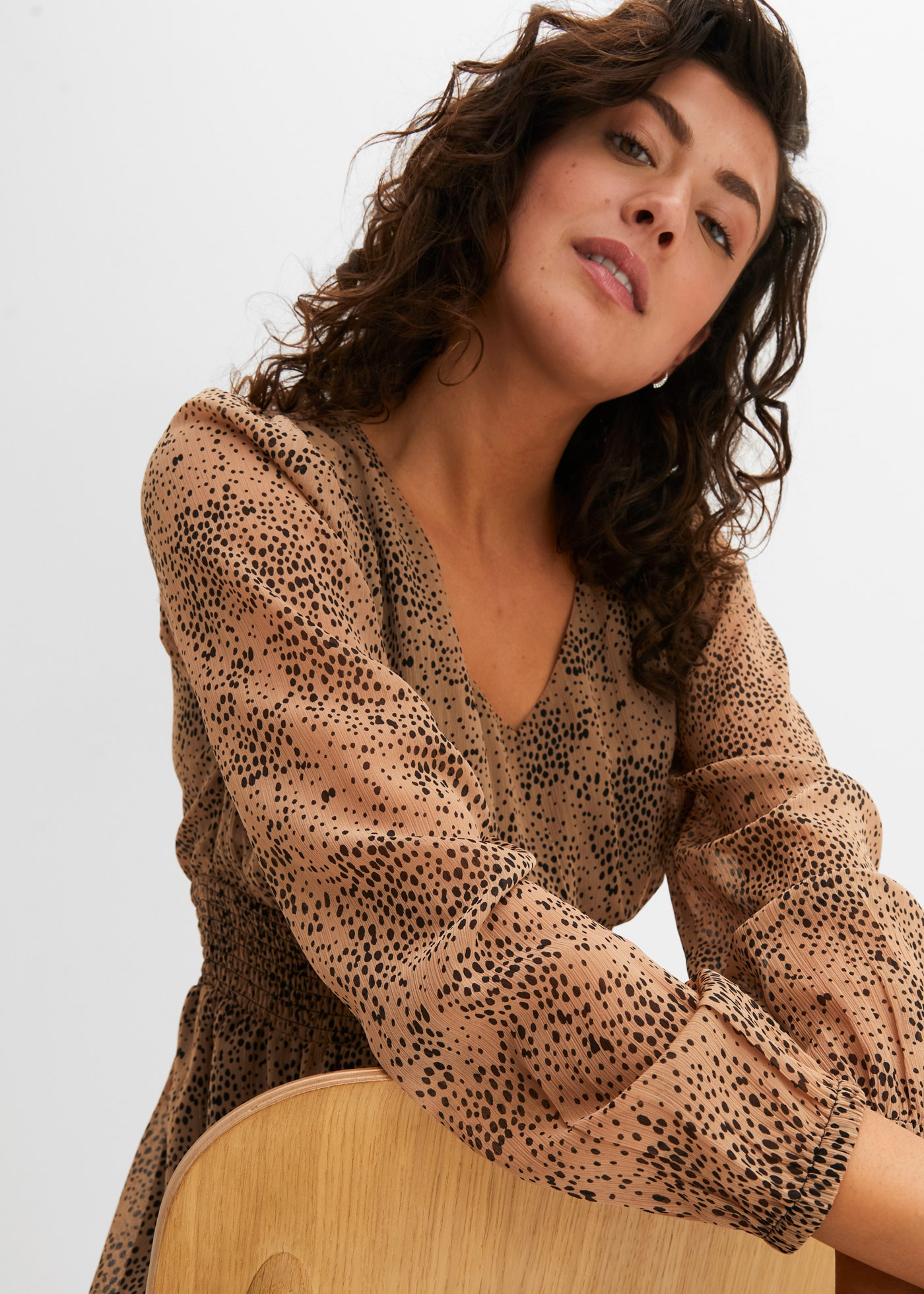 bonprix Chiffonkleid