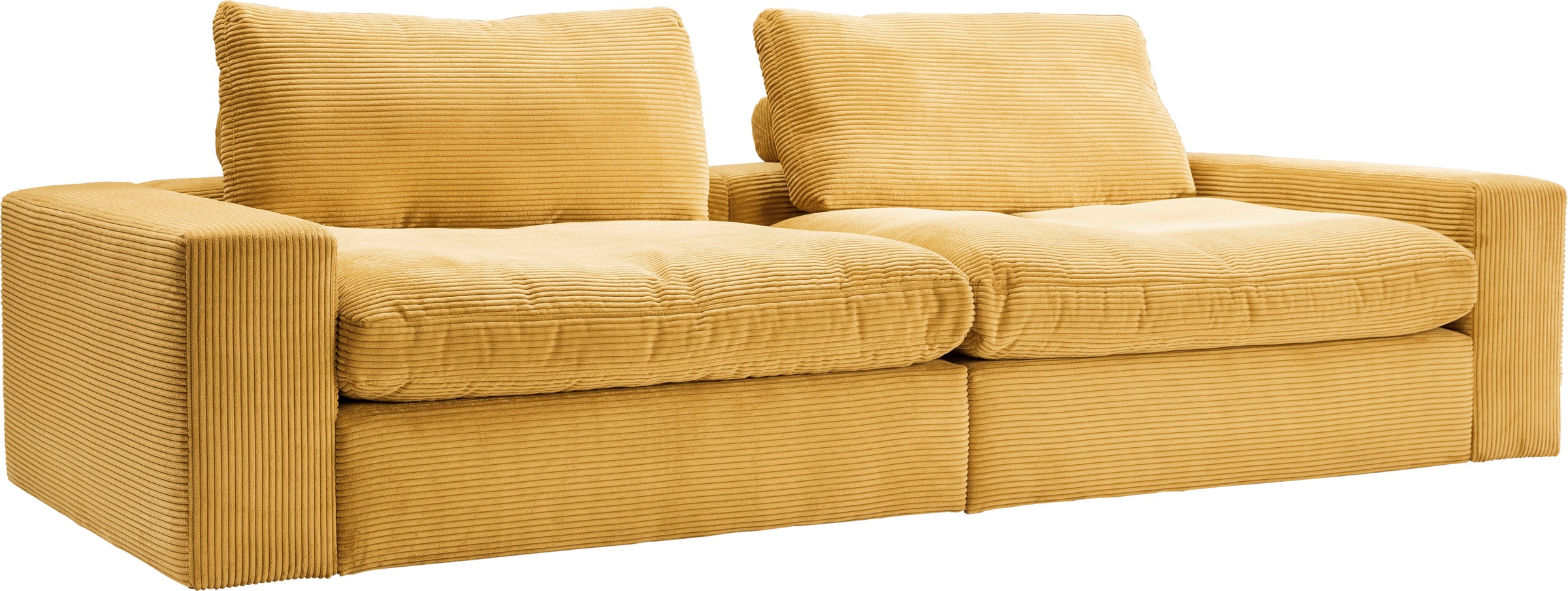 alina Big-Sofa »Sandy«, 296 cm breit und 123 cm tief, in modernem Cordstoff