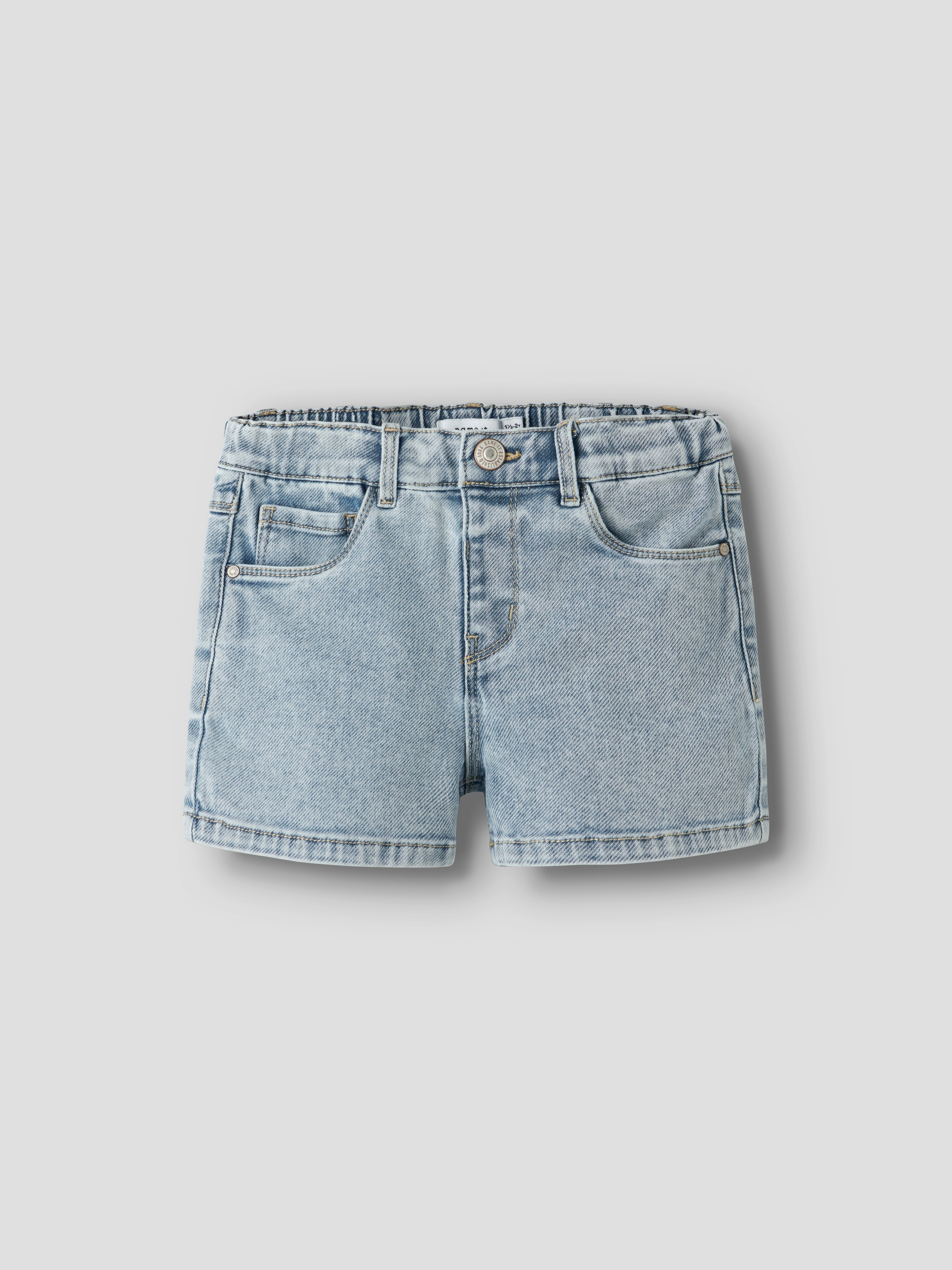 Name It Jeansshorts »NMFROSE MOM DNM SHORTS 1140-GY« Baumwollmischung, Denim, mit Stretch, leichter Used Look