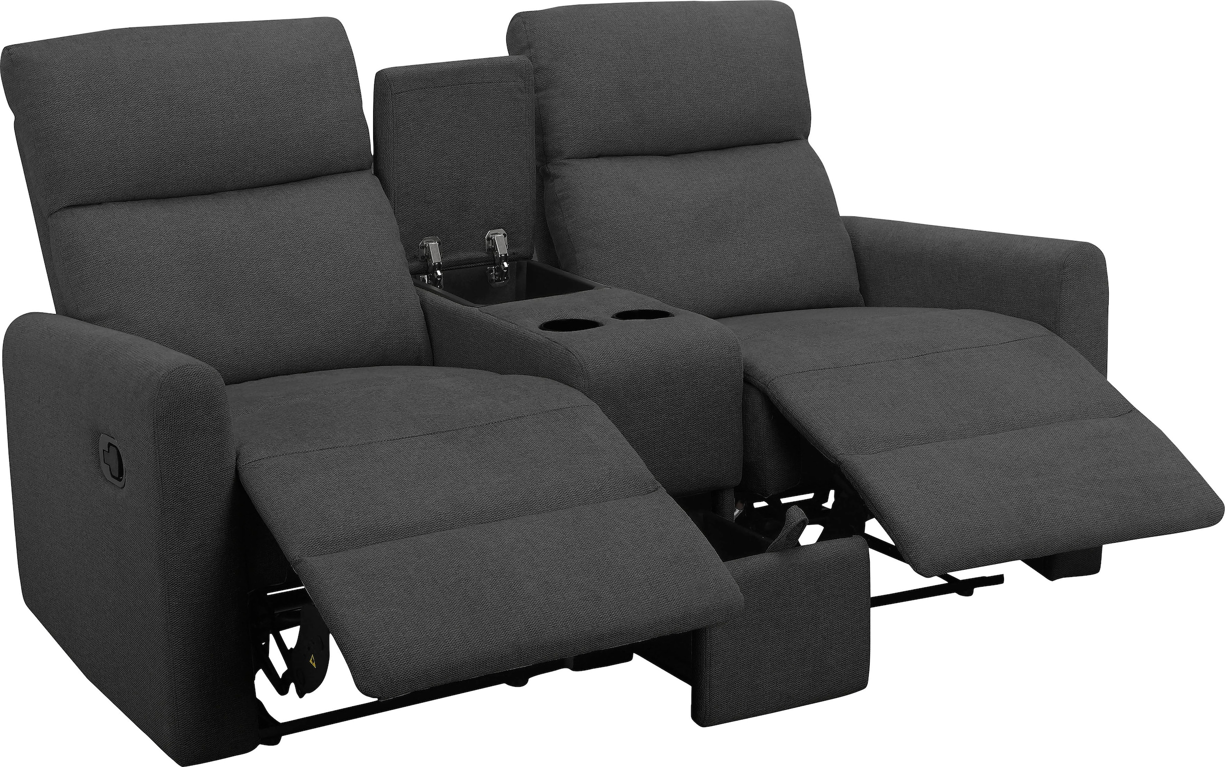 Home affaire 2-Sitzer »Daoulas, 2er-Kinosofa, TV-Sessel, Multimedia-Sofa«, Kinosofa mit Relaxfunktion, Getränkehalter und Stauraum