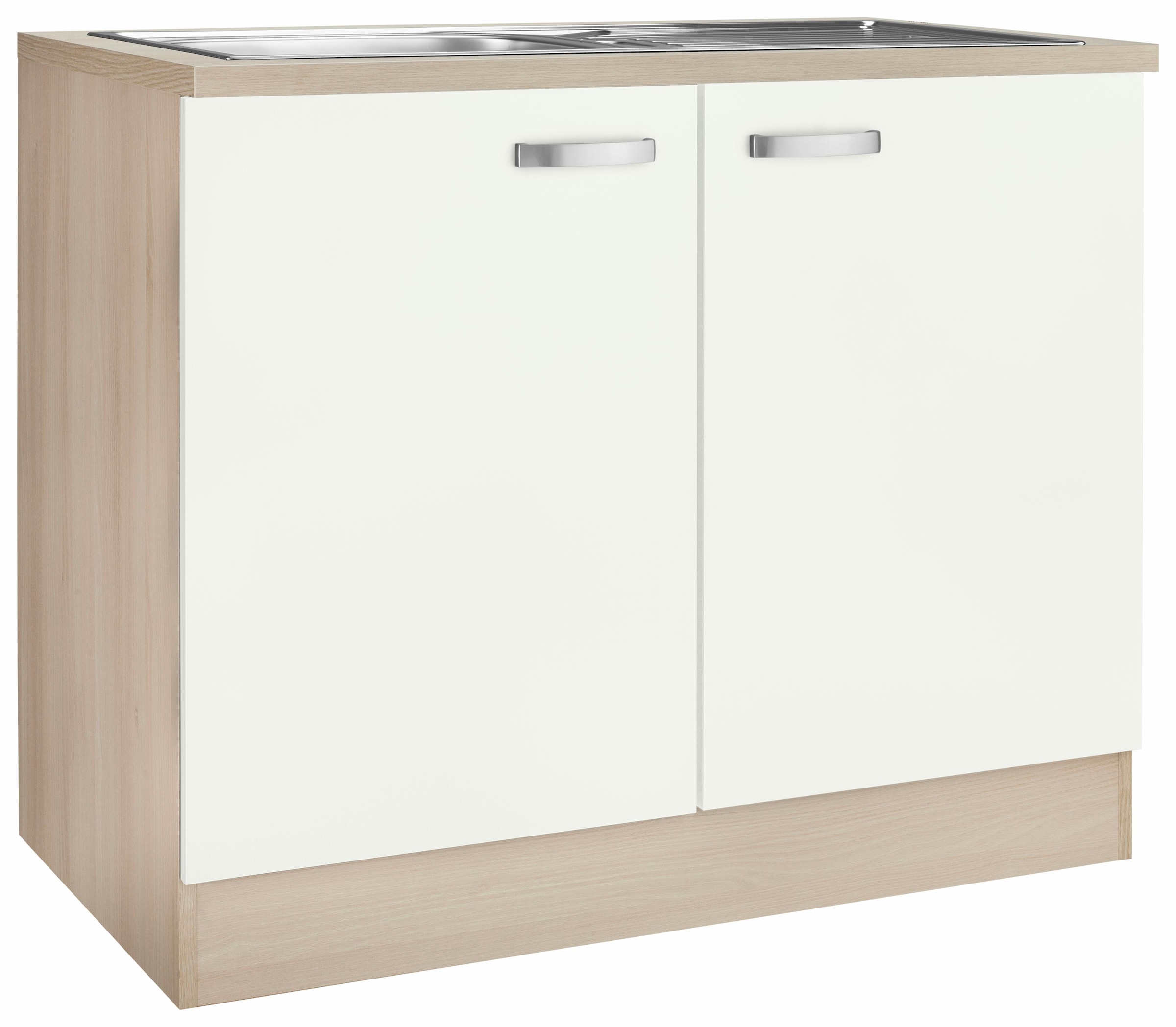 OPTIFIT Spülenschrank »Faro«, mit Metallgriffen, Breite 100 cm online bei  OTTO