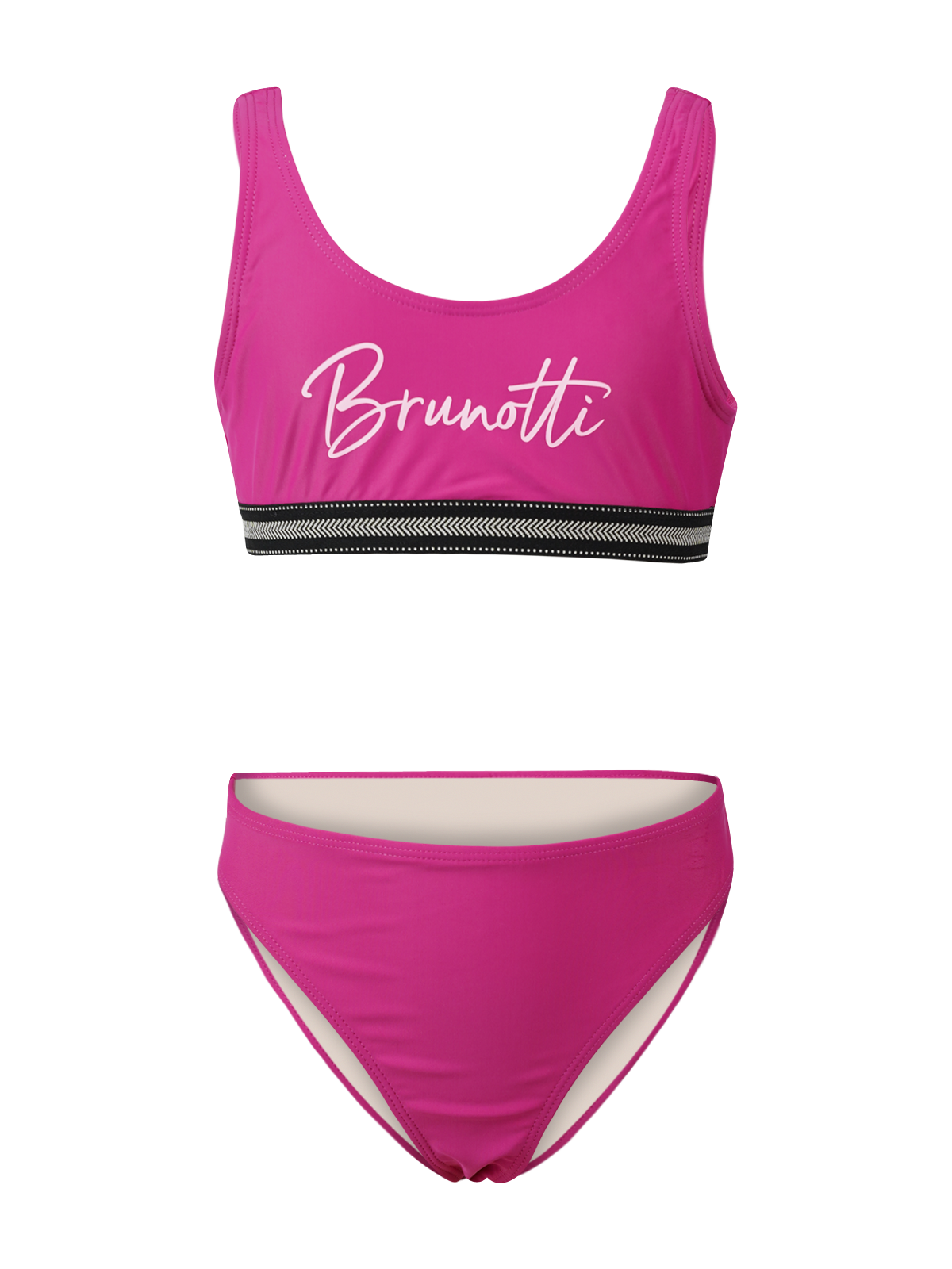 Bustier-Bikini, (Set, 2 St.), mit kontrastfarbenen Bund