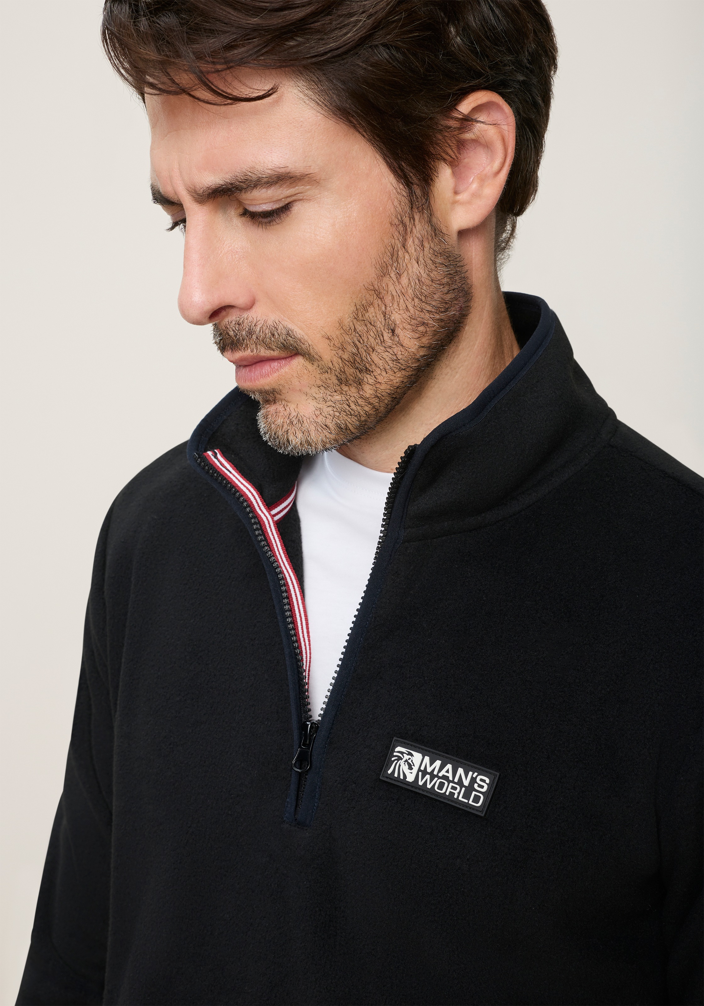 Man's World Fleecepullover , Leicht, weich und komfortabel. Für Outdoor, Freizeit und Zuhause
