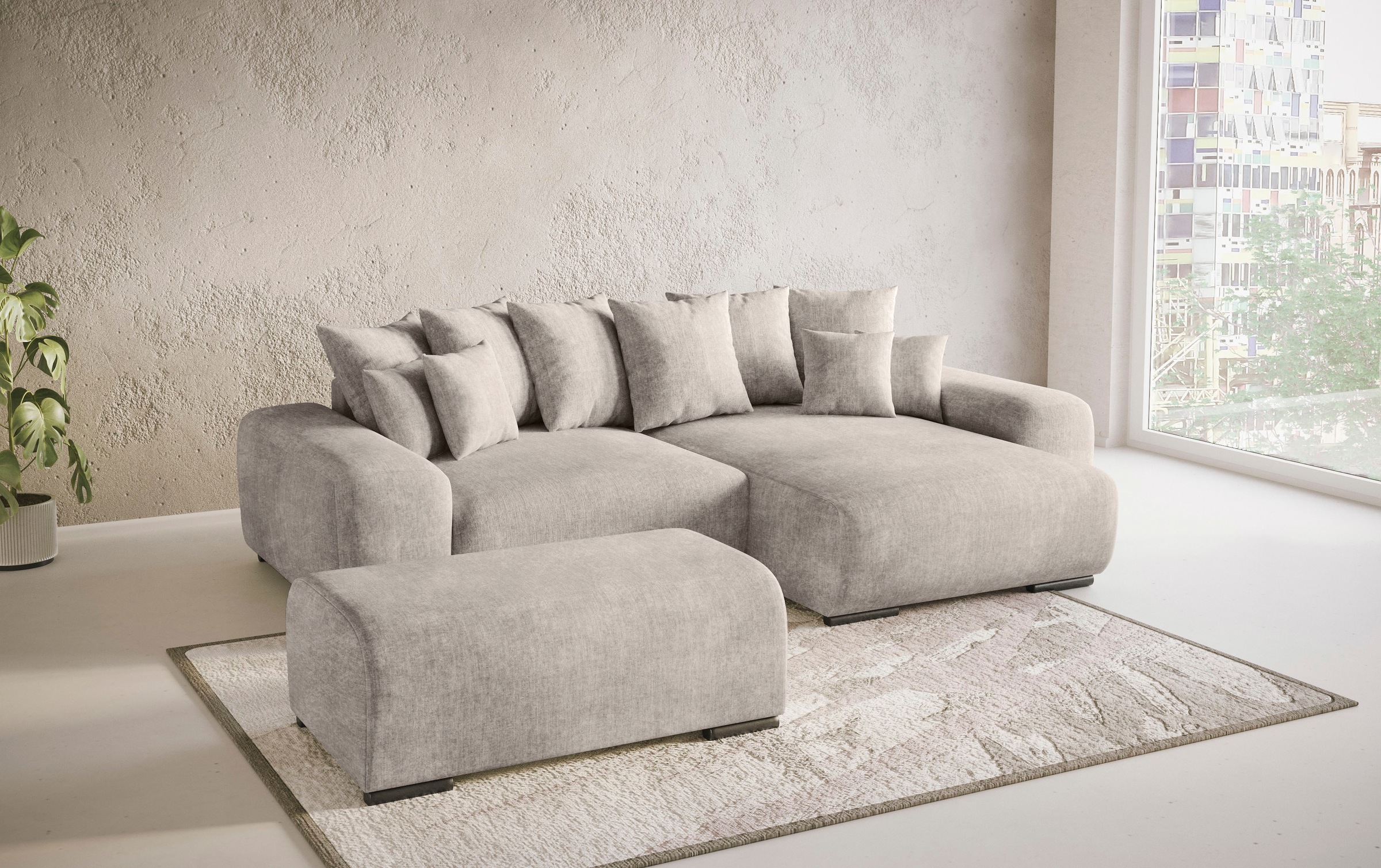 Mr. Couch Polsterecke »Sundance II«, Dauerschläfer mit EasyBett-Schlaffunktion, Bettkasten