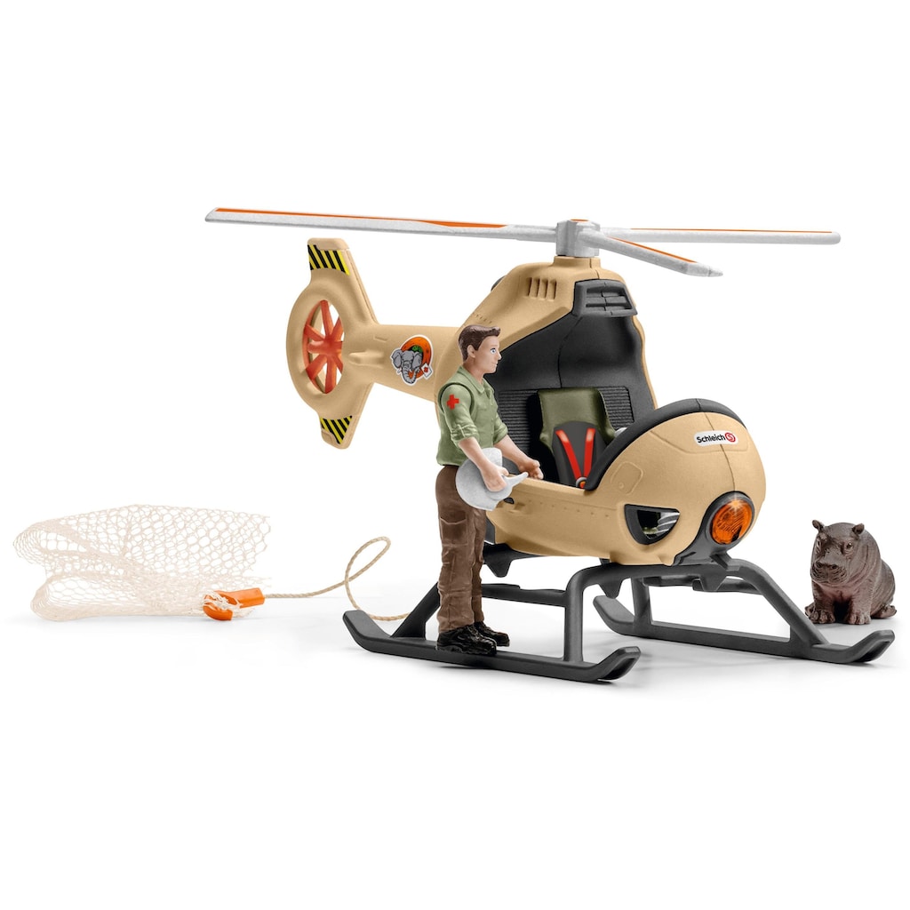 Schleich® Spielwelt »Wild Life, Helikopter Tierrettung (42476)«, (Set), Made in Europe