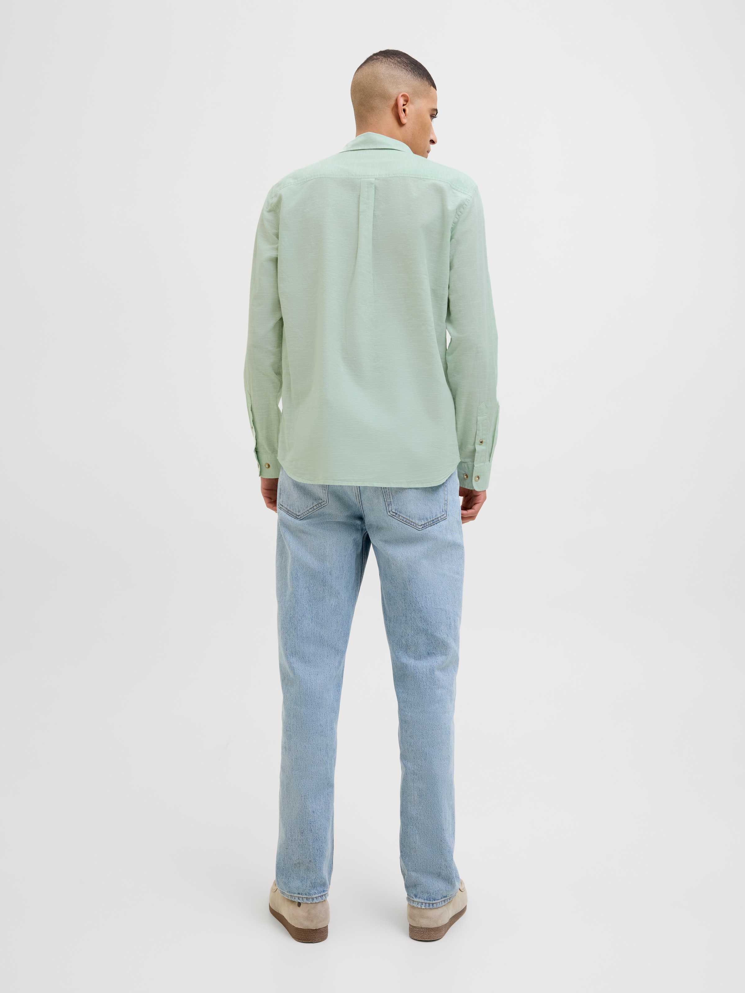 Jack & Jones Langarmhemd »JJESUMMER SHIRT LS SN«, mit Hemdkragen