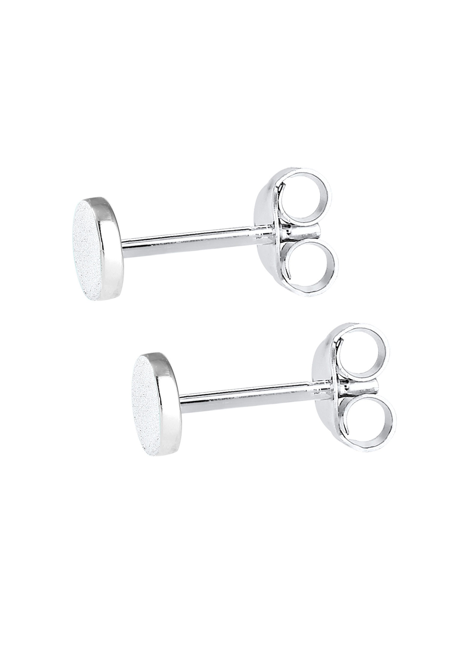 Elli Paar Ohrstecker »Ohrringe Kreis Geo mattiert 925 Sterling Silber«