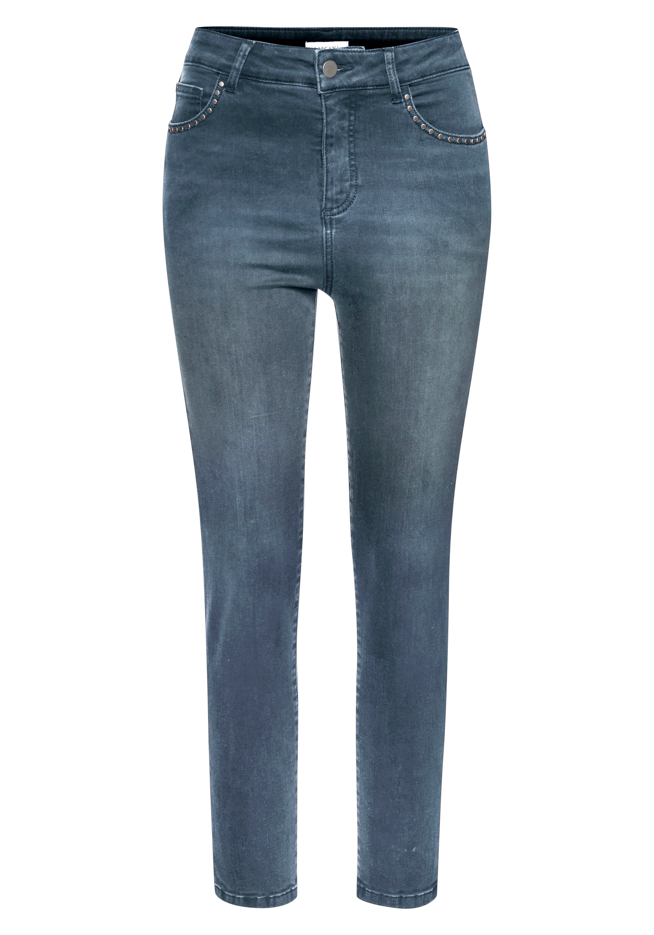 Buffalo 7/8-Jeans, mit Nieten, Skinny Jeans, figurbetont, modisch